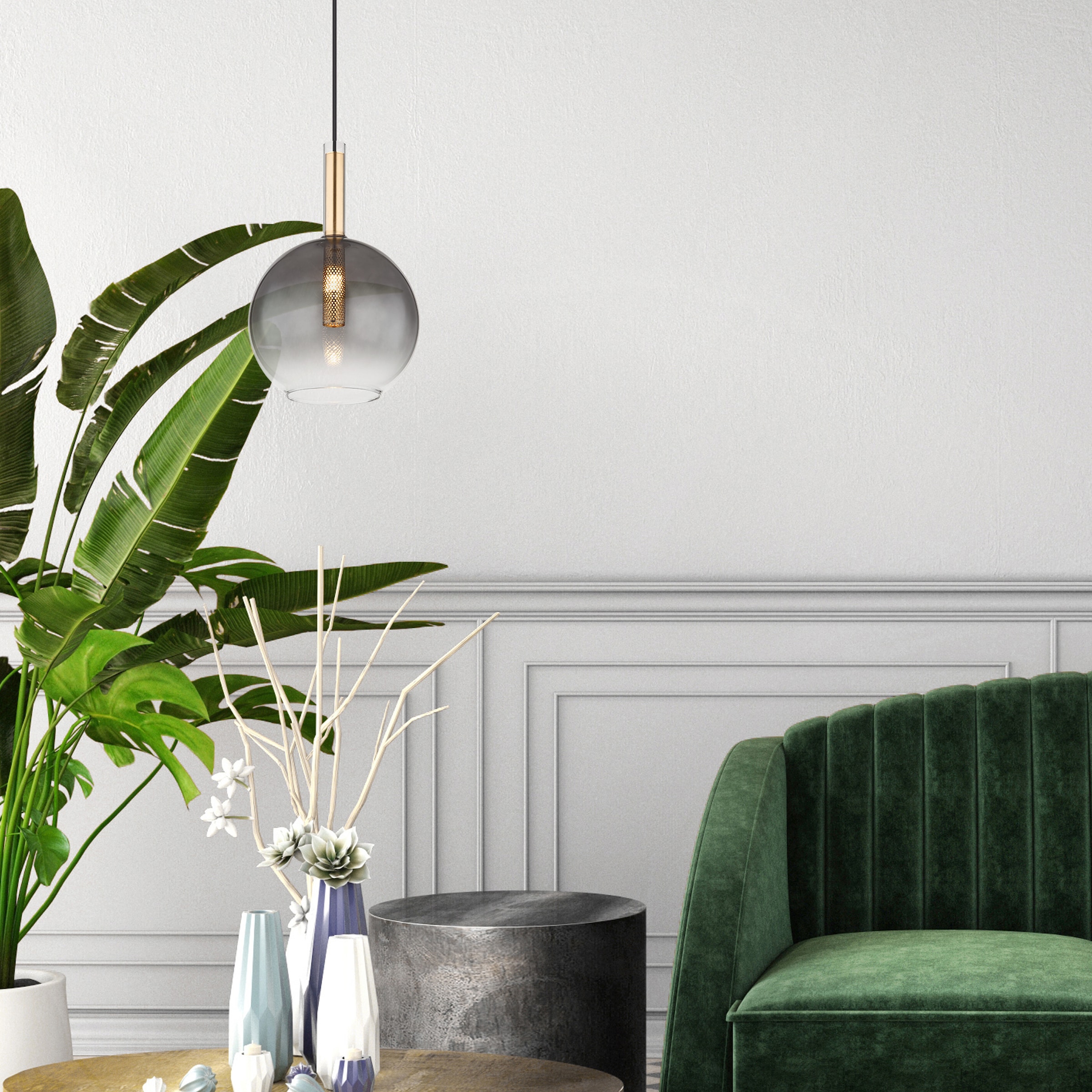 GLOBO LIGHTING Hängeleuchte »ELISABETH«, Leuchtmittel G9 | ohne Leuchtmittel, Hängelampe/Pendelleuchte/Esszimmer/Wohnzimmer/Esstisch