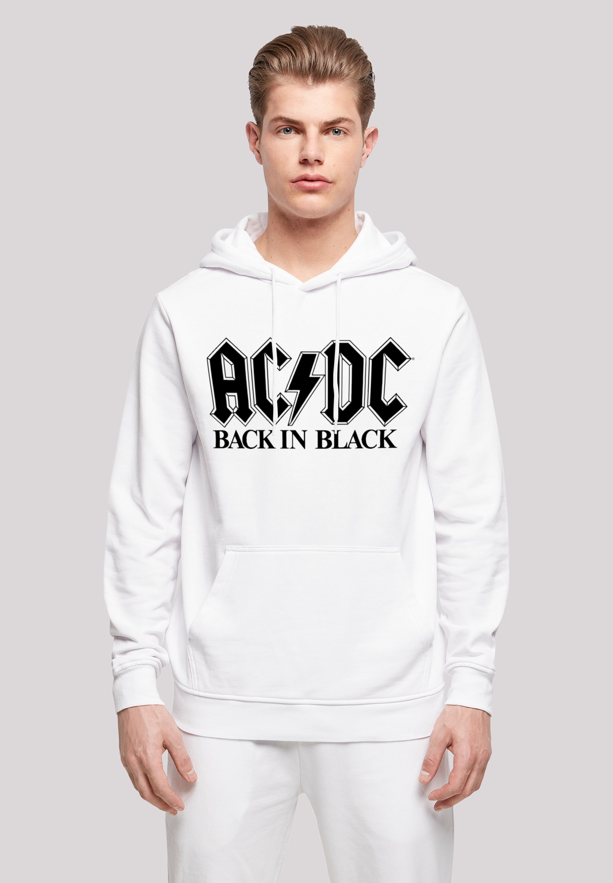 F4NT4STIC Kapuzenpullover "ACDC Rock Band Back In Black Logo", Print günstig online kaufen