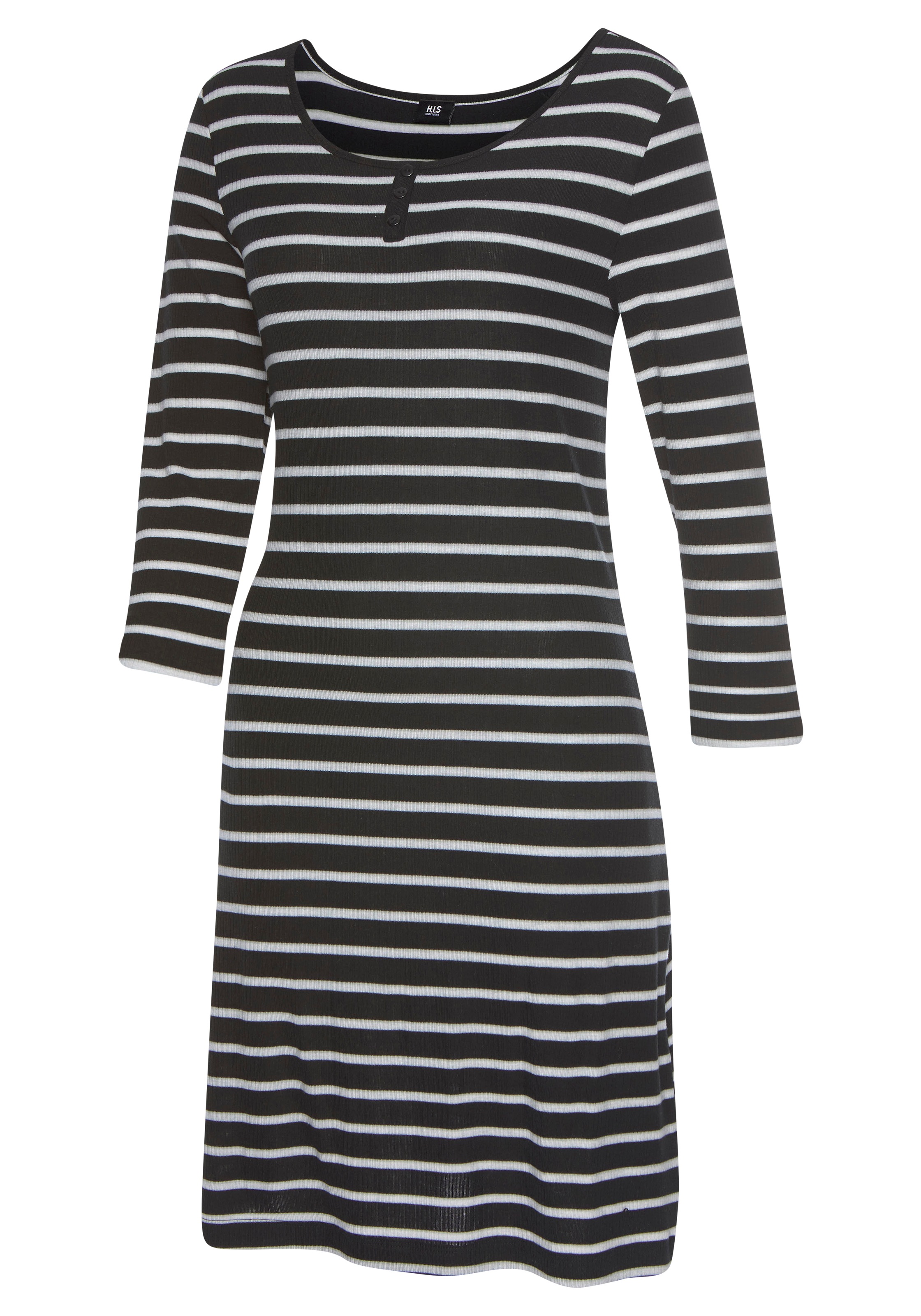 Thumbnail - H.I.S Nachthemd mit kurzer Knopfleiste