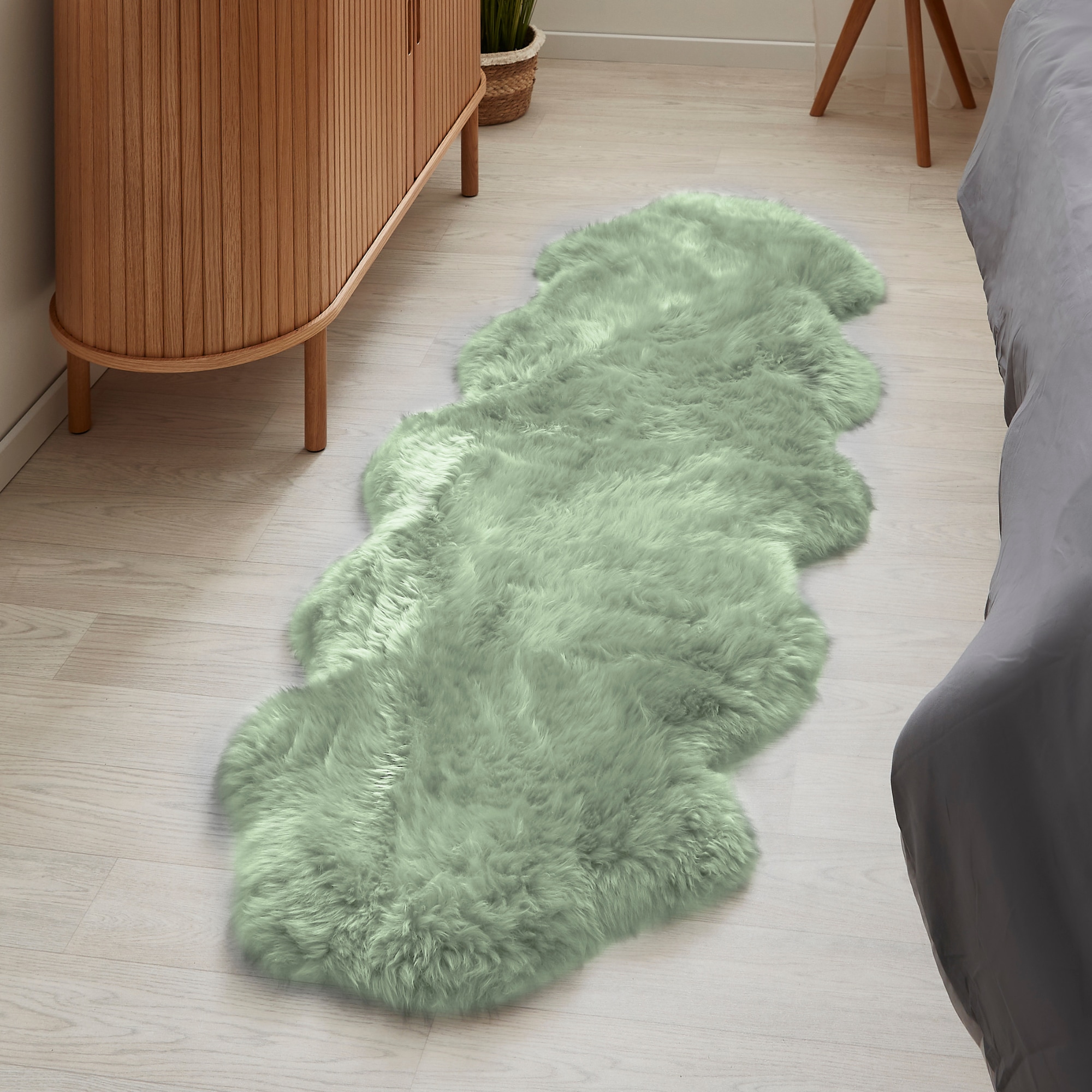 LUXOR living Fellteppich »Schaffell Namika«, fellförmig, 50 mm Höhe, echtes Lammfell, weich & flauschig, große Farbauswahl, in 2 Größen