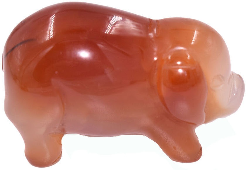 bestellen Karneol »Schmuck | BAUR Firetti Tierfigur Geschenk, Schwein«,