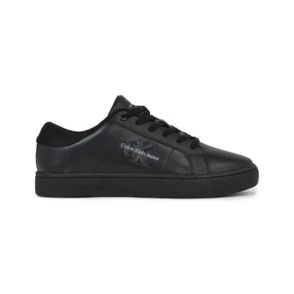 Calvin Klein Jeans Sneaker »CLASSIC CUPSOLE LOW ML LTH«, mit seitlichem Logoschriftzug, Freizeitschuh, Halbschuh, Schnürschuh