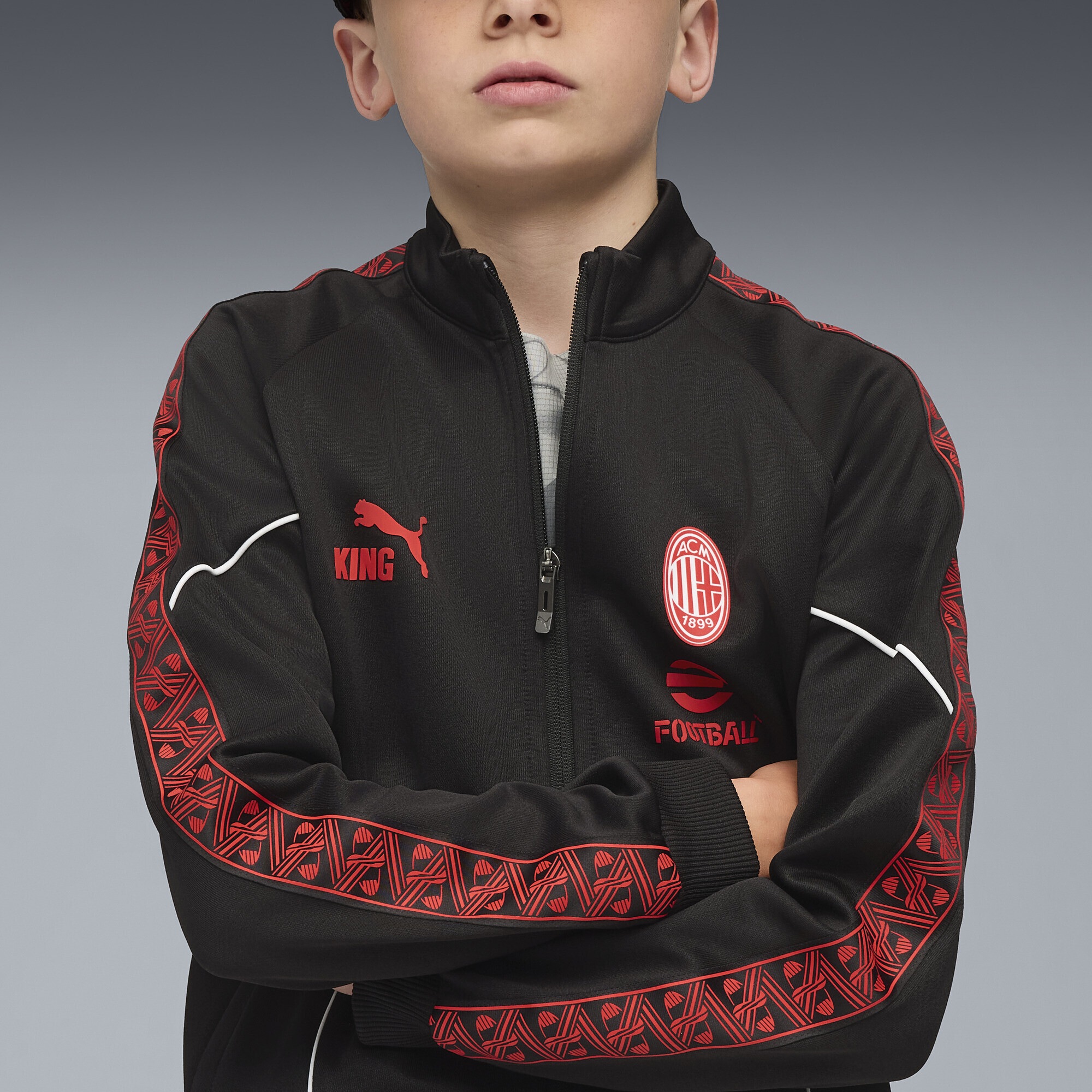 PUMA Sweatjacke »AC Milan KING Anthem Jacke Jugendliche«