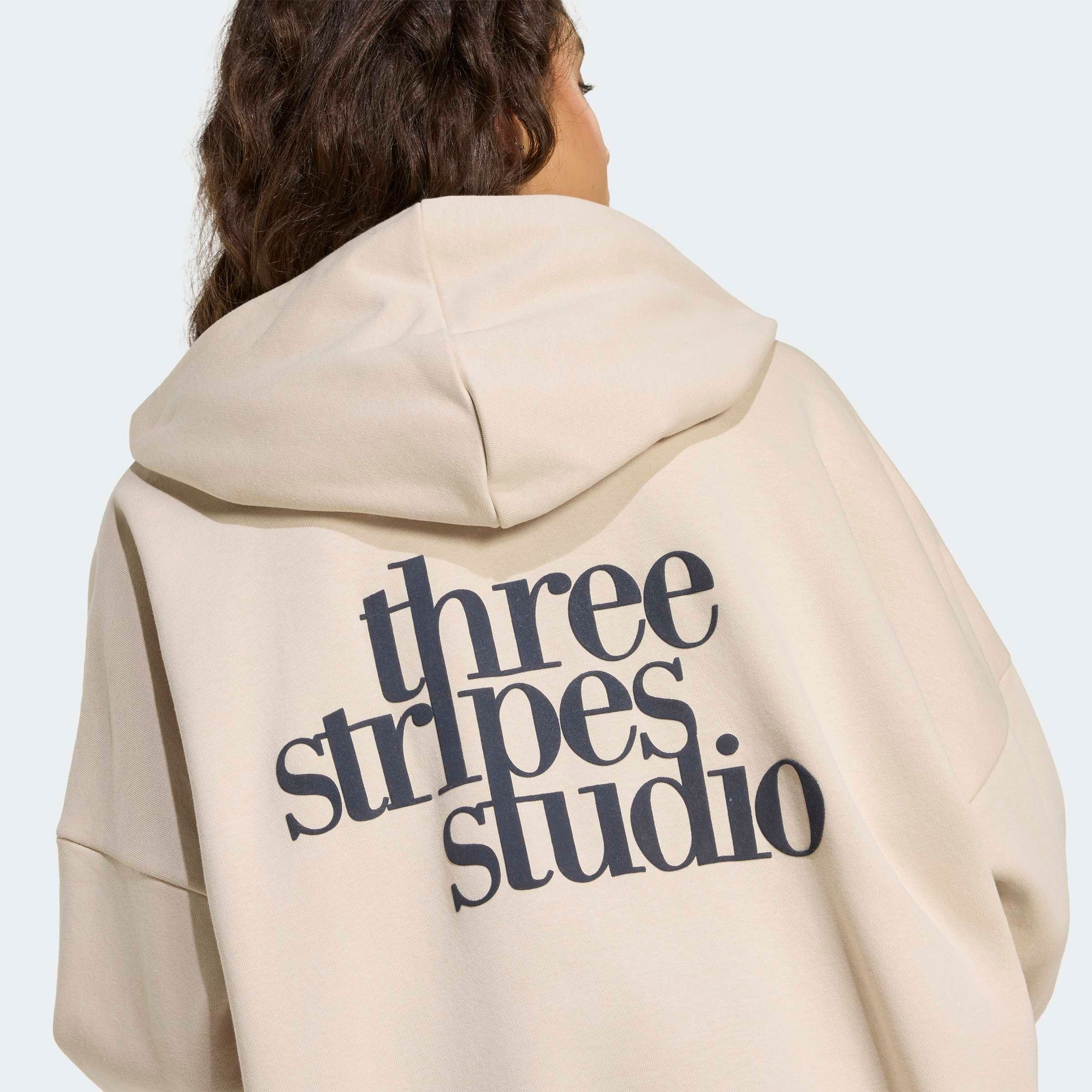adidas Sportswear Sweatshirt »W 3SS FL HD2«, Print - Hoodie, lockere Passform
