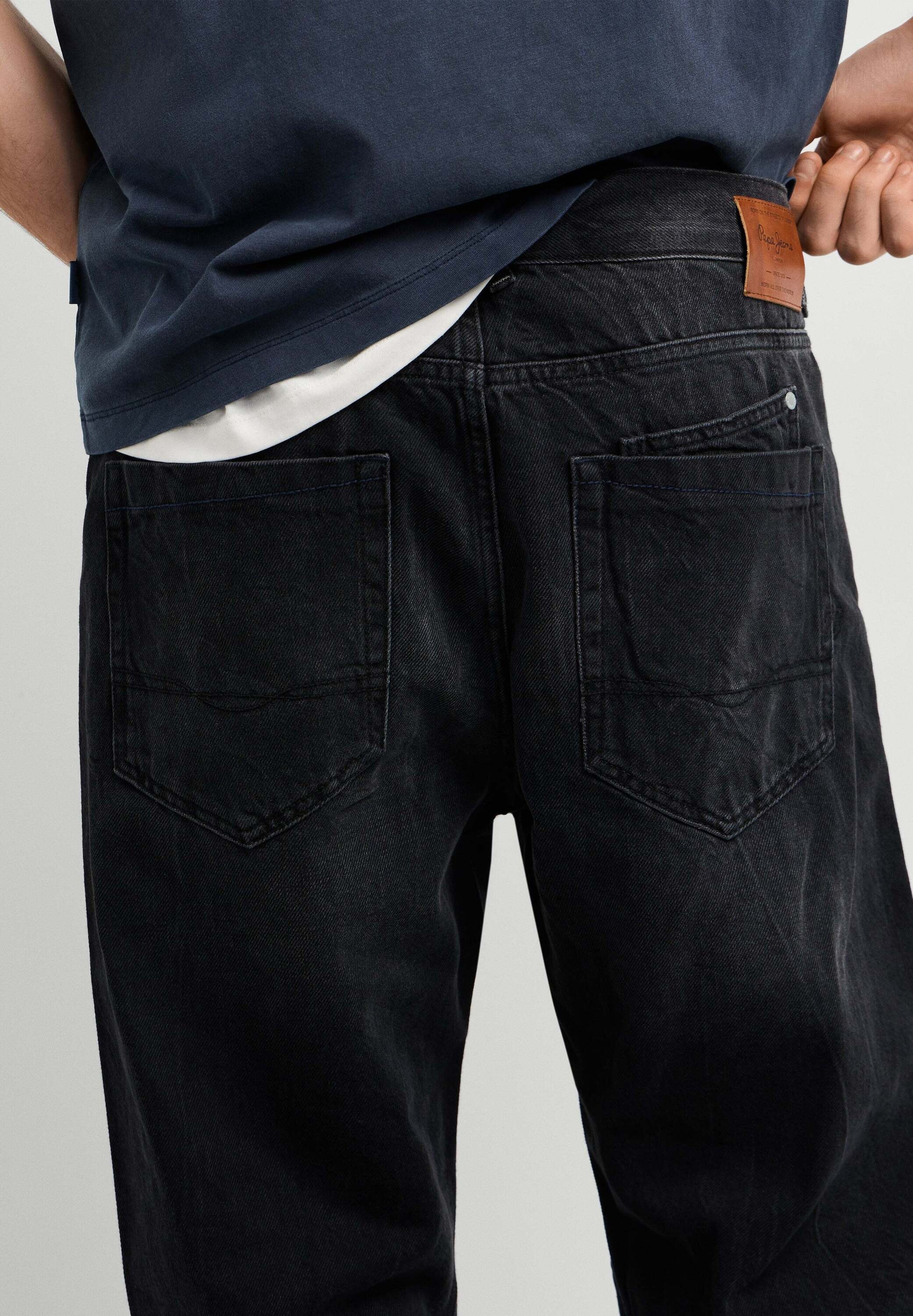 Pepe Jeans Relax-fit-Jeans »relaxed fit jeans RELAXED STRAIGHT BEXLEY WASHED BLACK«