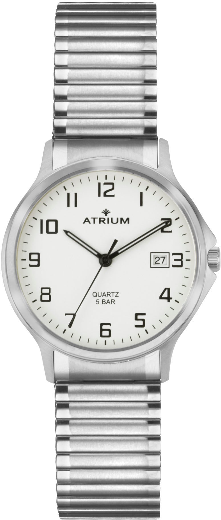 Atrium Quarzuhr »A12-50«, Armbanduhr, Herrenuhr, Datum, Flexband, Zugband