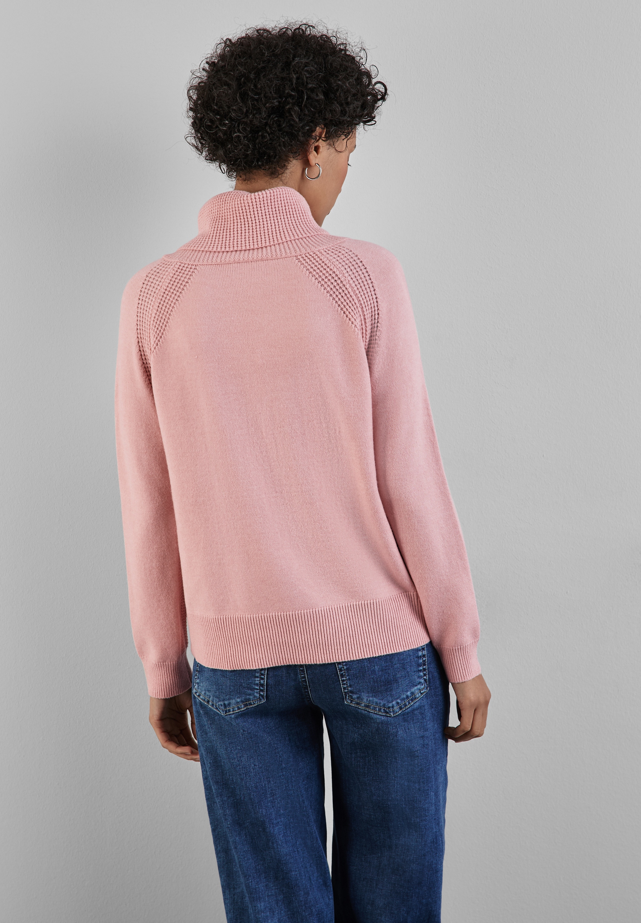 STREET ONE Stehkragenpullover, Feinstrick günstig online kaufen