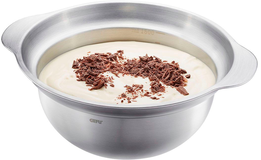 GEFU Schüssel »PREMIO«, 1 tlg., aus Edelstahl 18/10, mit ergonomische Griffe für sichere Handhabung