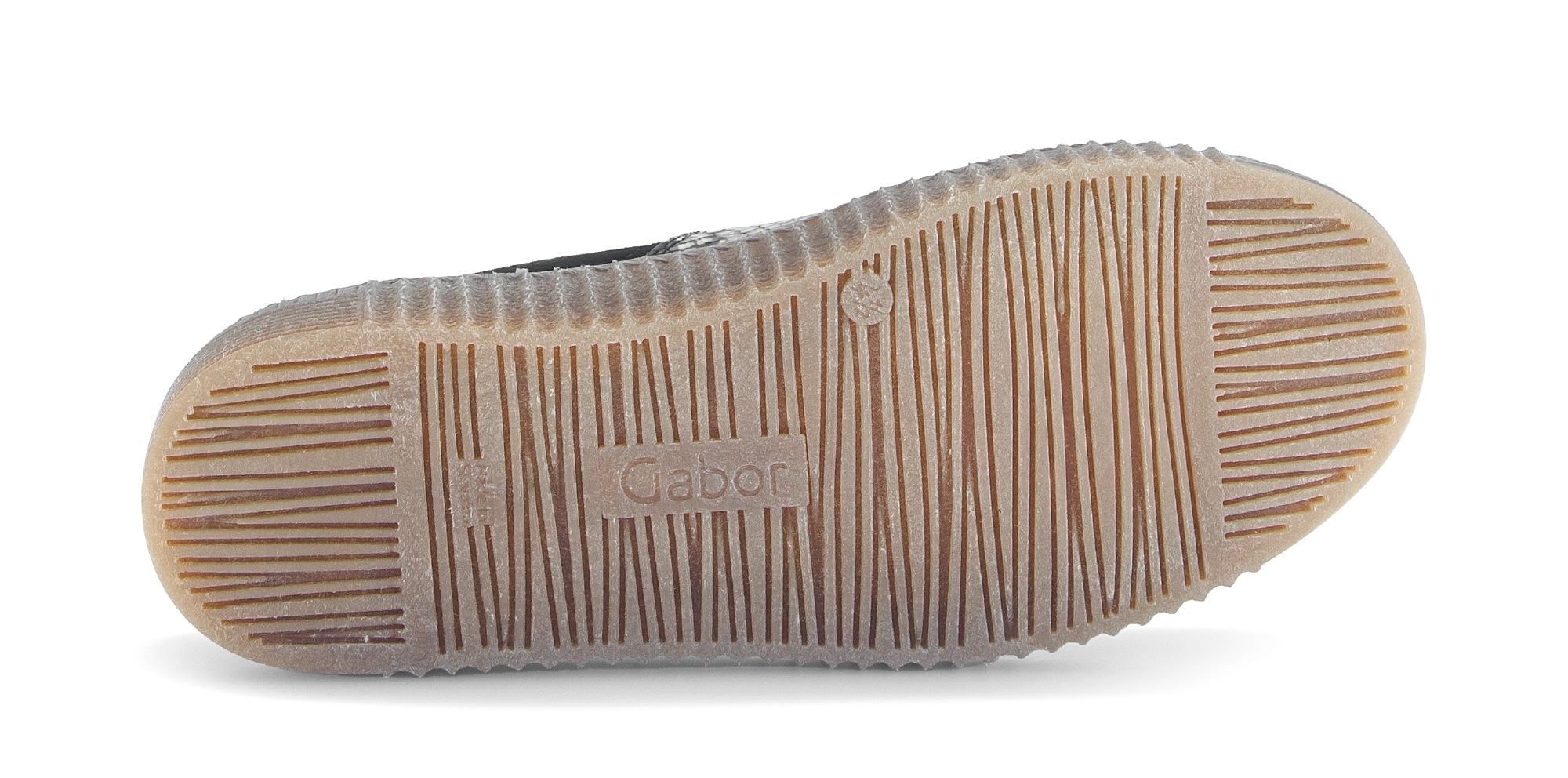 Gabor Plateausneaker, Freizeitschuh, Halbschuh, Schnürer mit Plateausohle in Krepp-Optik