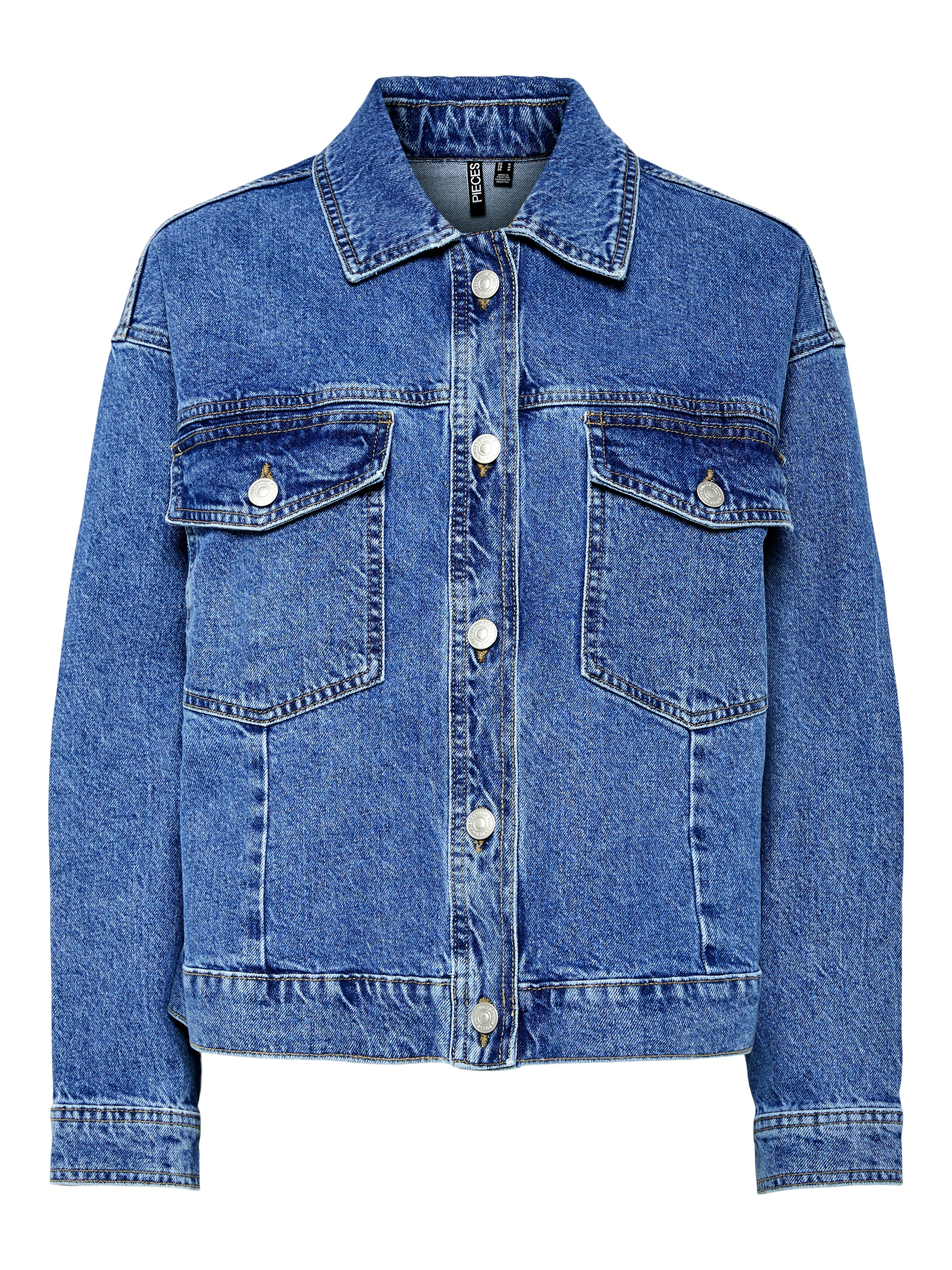 pieces Jeansjacke »PCELMA DENIM JACKET NOOS BC«, ohne Kapuze