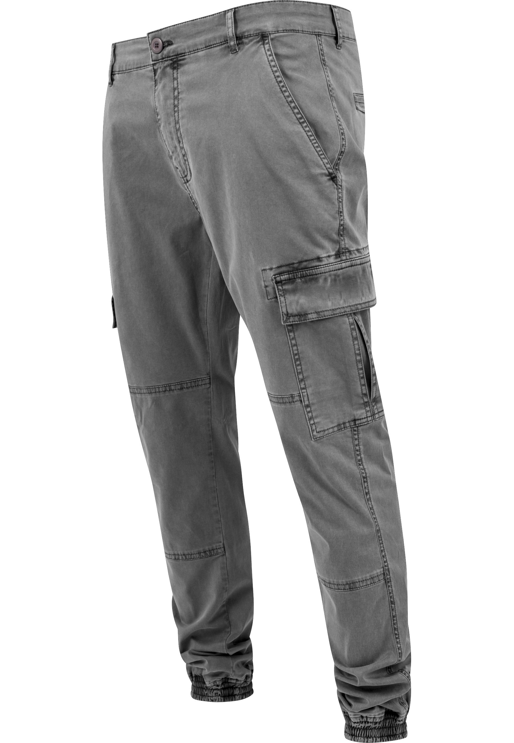 Urban Classics Washed Twill Cargo Pants Gray 30 2