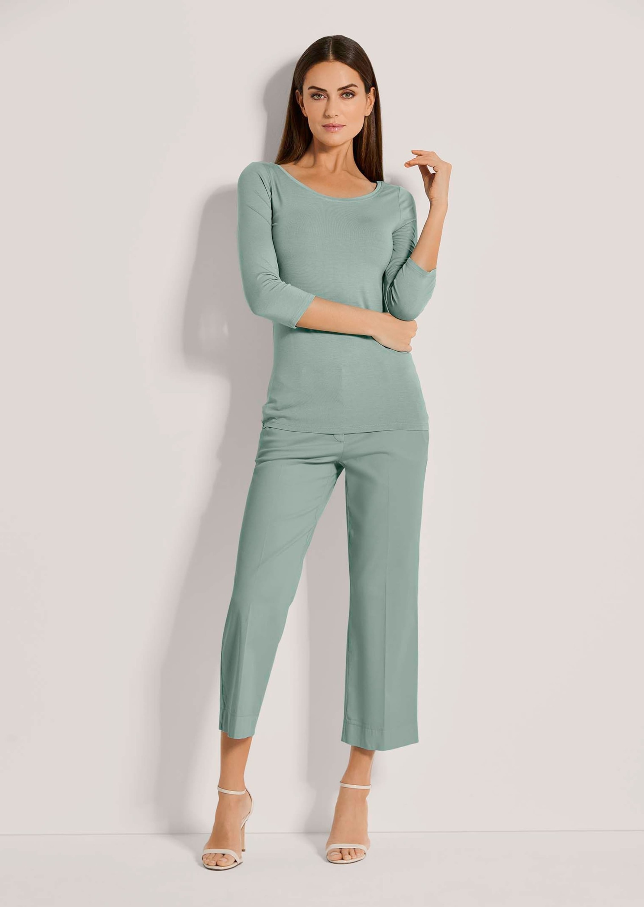 MADELEINE 3/4-Arm-Shirt "Blusenshirt Halbarm Viskose-Oberteil für Damen" günstig online kaufen