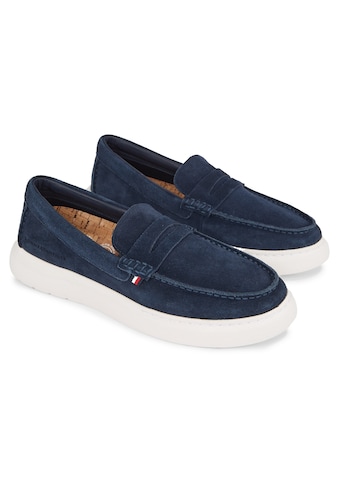 TOMMY HILFIGER Slipper »HILFIGER SUEDE HYBRID LOAFER«...