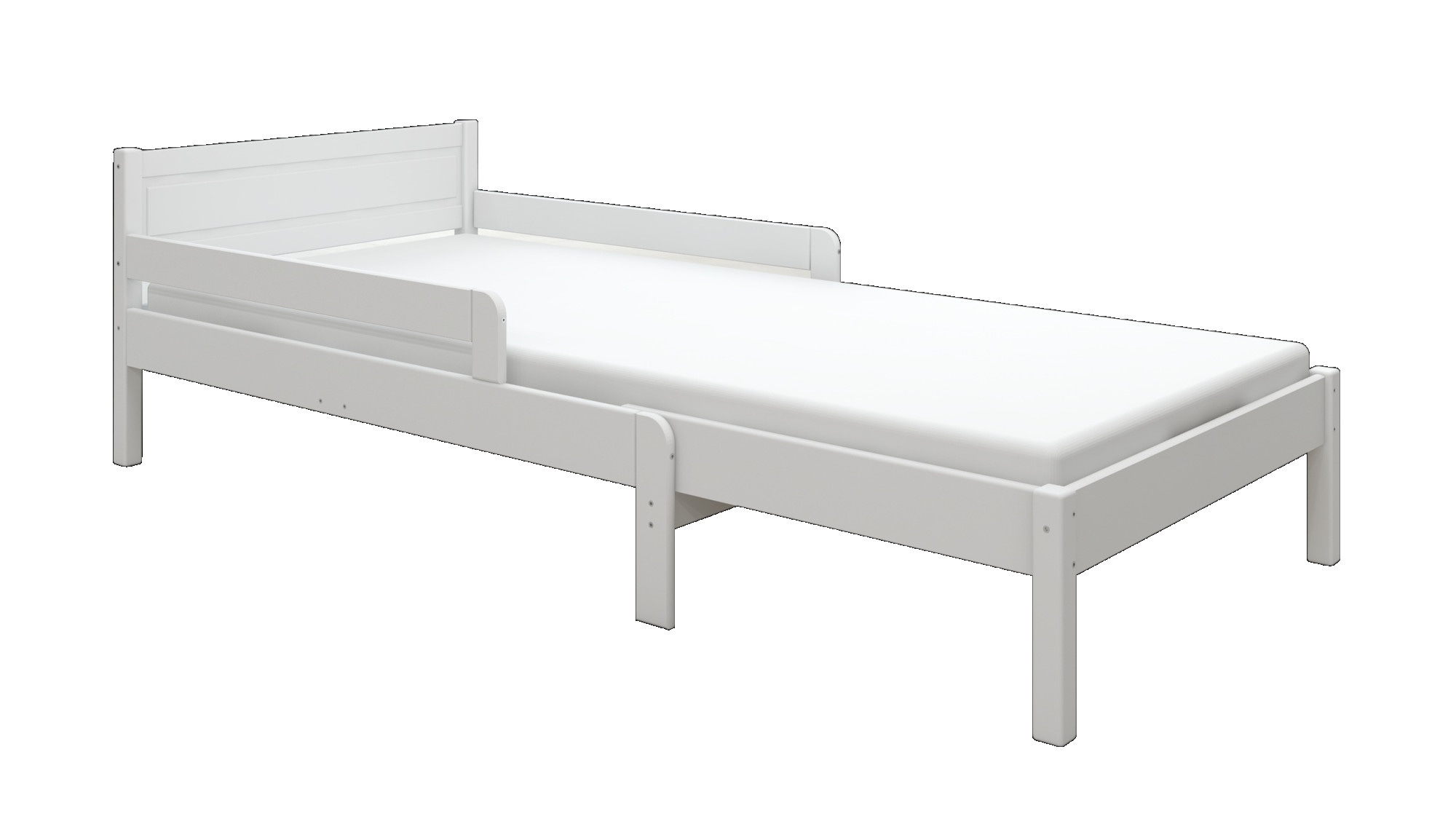 OTTO home Kinderbett »Hero, Massivholzbett, ausziehbar von 140 bis 200 cm, FSC®« 90cm Breite, 140-200cm Liegefläche,  massive Kiefer, mit Lattenrost, zeitlose Optik,  Rausfallschutz