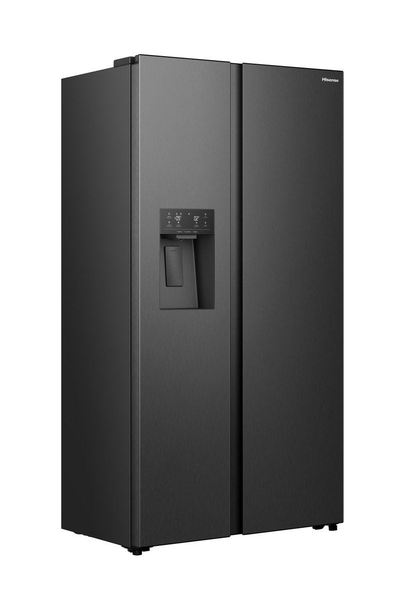 Hisense Side-by-Side "MS91528FC" 178,6 cm hoch 91,1 cm breit mit Wasser-/Eisspender, kein Festwasseranschluss dank Tank