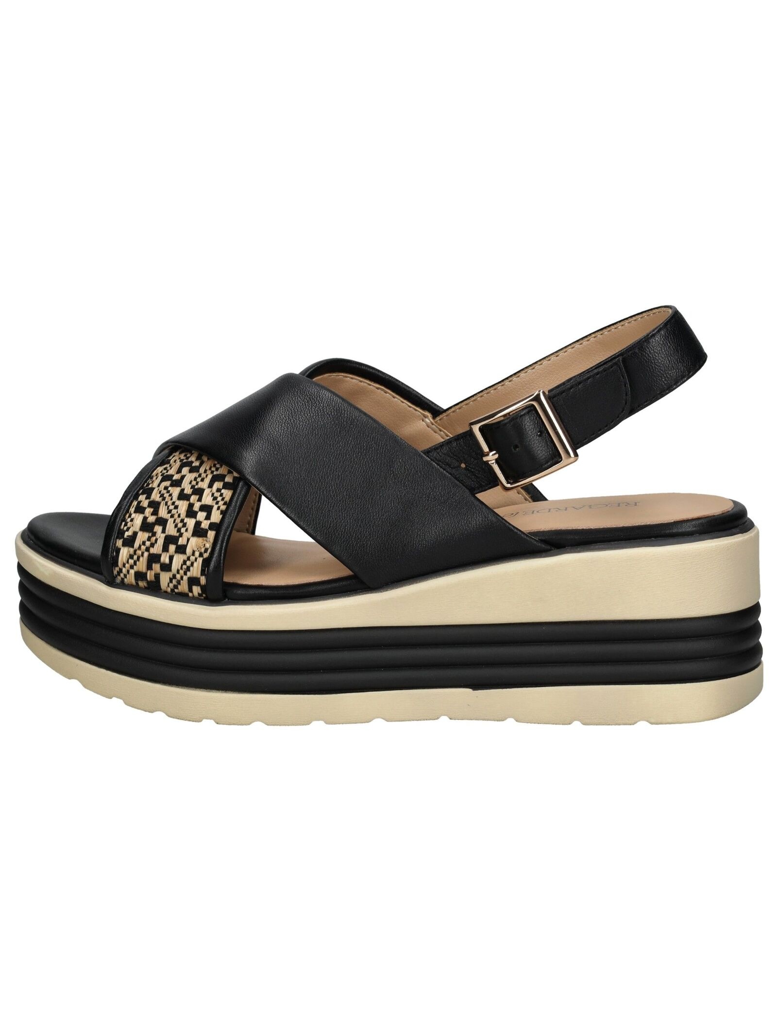 Regarde Le Ciel Keilsandalette »Regarde Le Ciel Sandalen Leder/Textil«