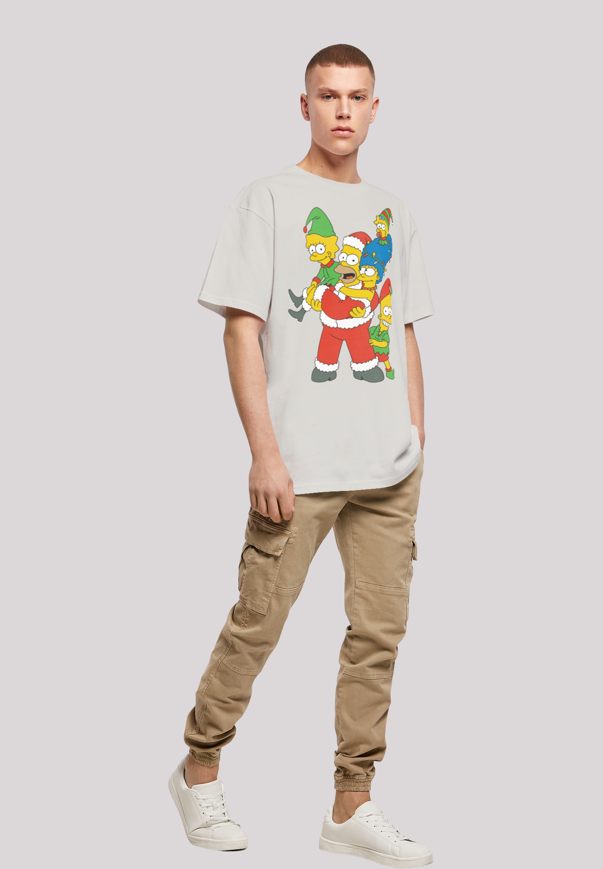 F4NT4STIC T-Shirt »The Simpsons Christmas Weihnachten Family«, Print