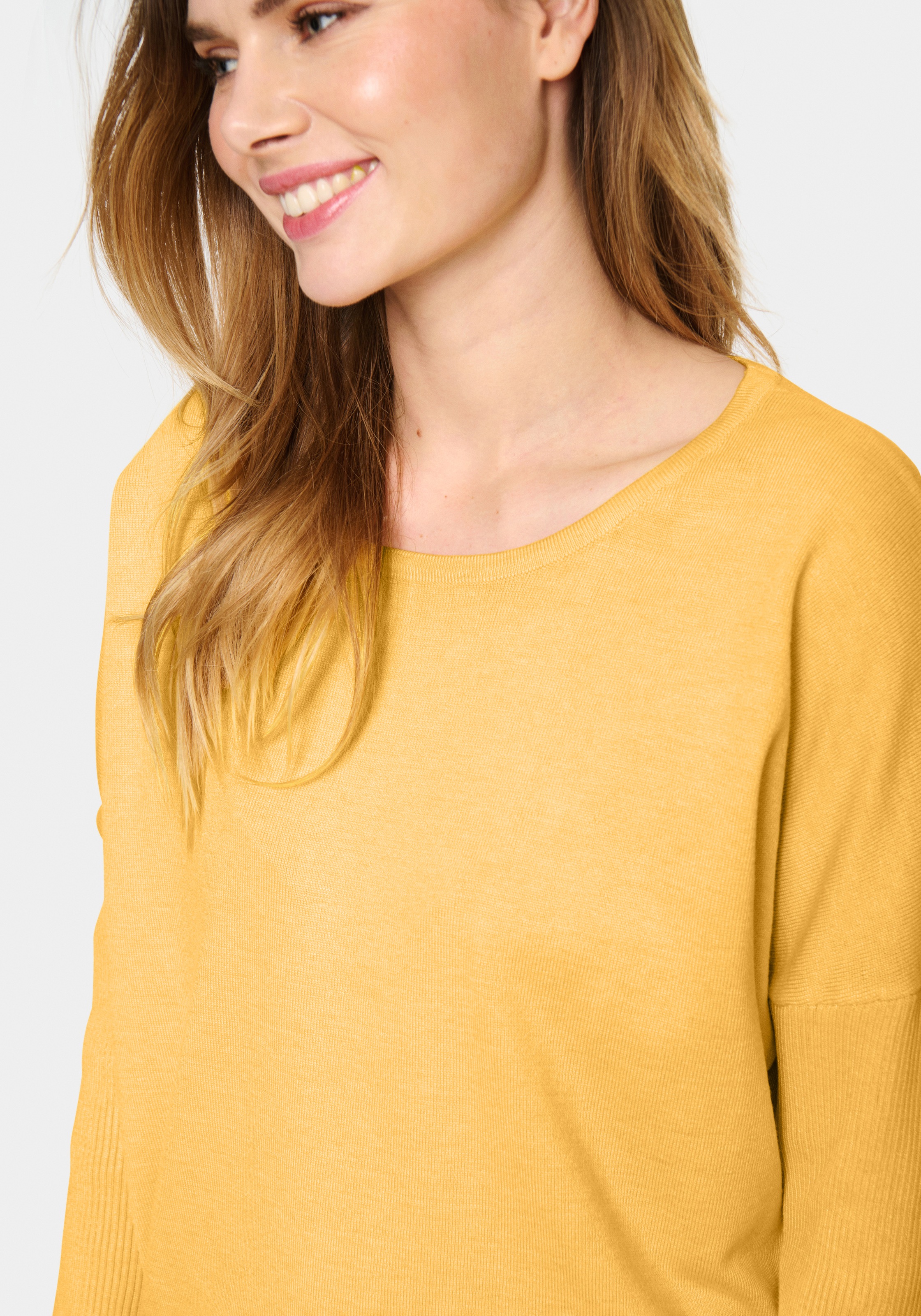 Saint Tropez Rundhalspullover »A2561, MilaSZ R-Neck«