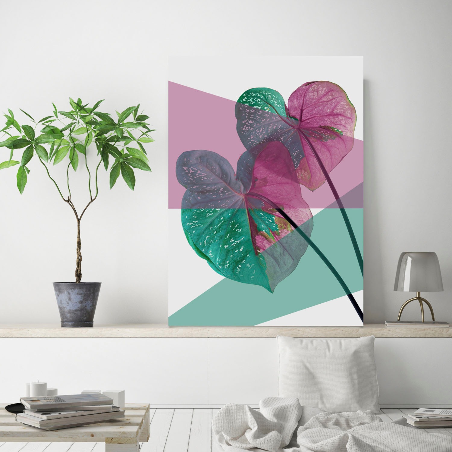 queence Acrylglasbild "Blätter" Blätter  Blätterbilder  Kunst  Pflanzen  Pf günstig online kaufen