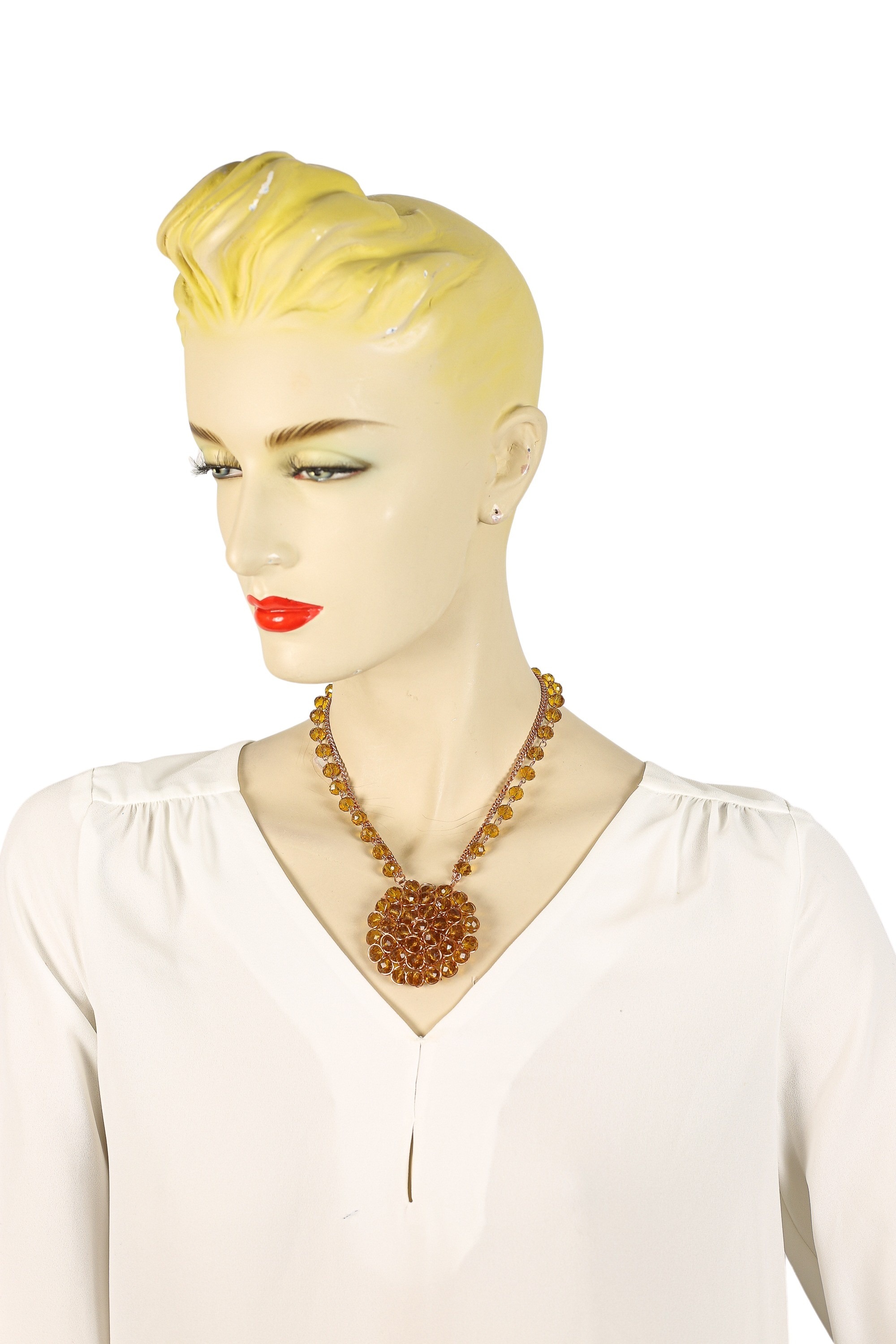 COLLEZIONE ALESSANDRO Kette mit Anhänger »Raja« zweireihige Kette mit rundem Anhänger