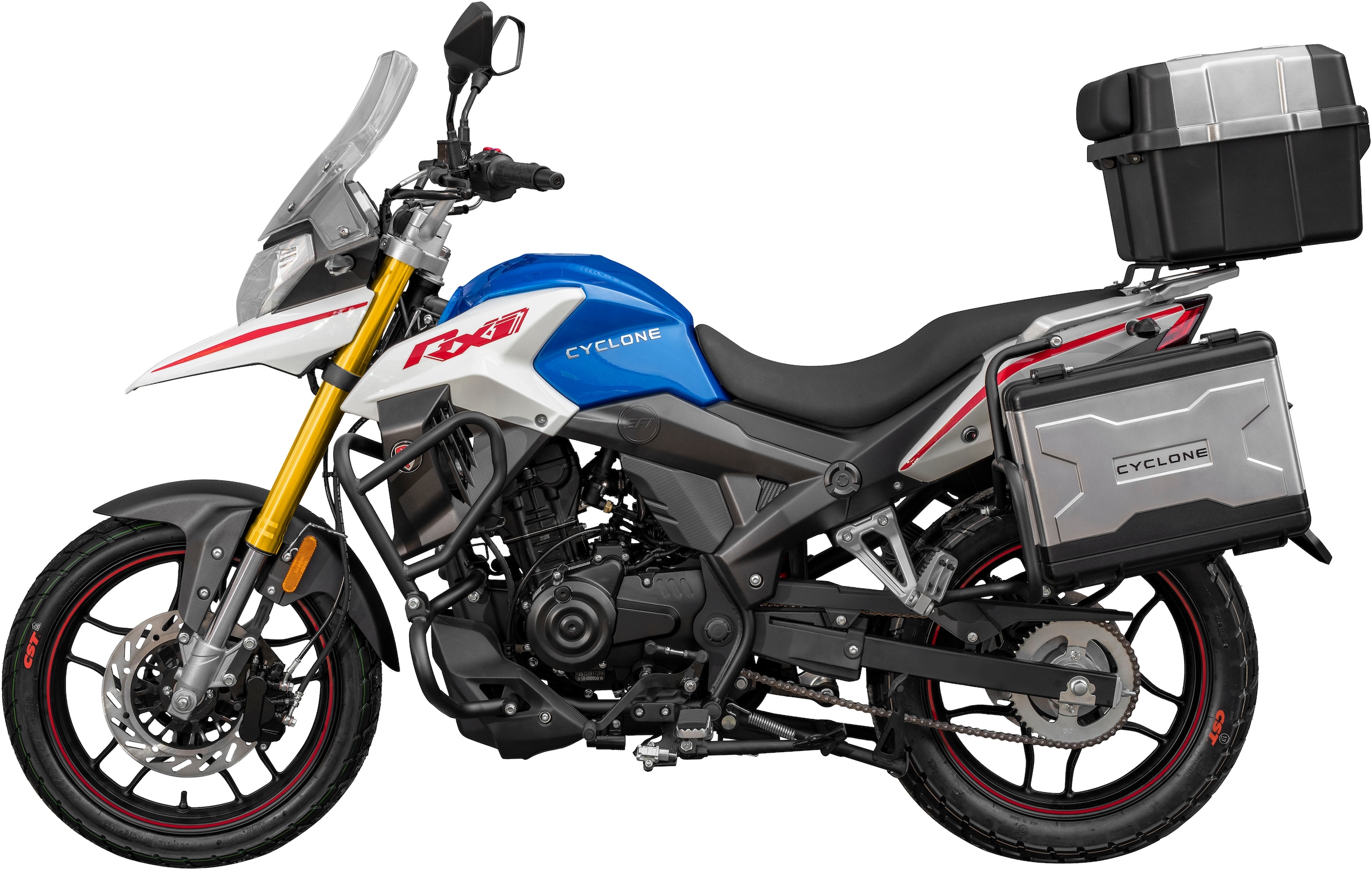 Cyclone Motorrad »RX1 Pro, 125, E5+, Adventure« 124 cm³ 99 km/h Euro 5+ 15 11 kW, 15 PS, ABS, 125er Adventure, digitales Cockpit