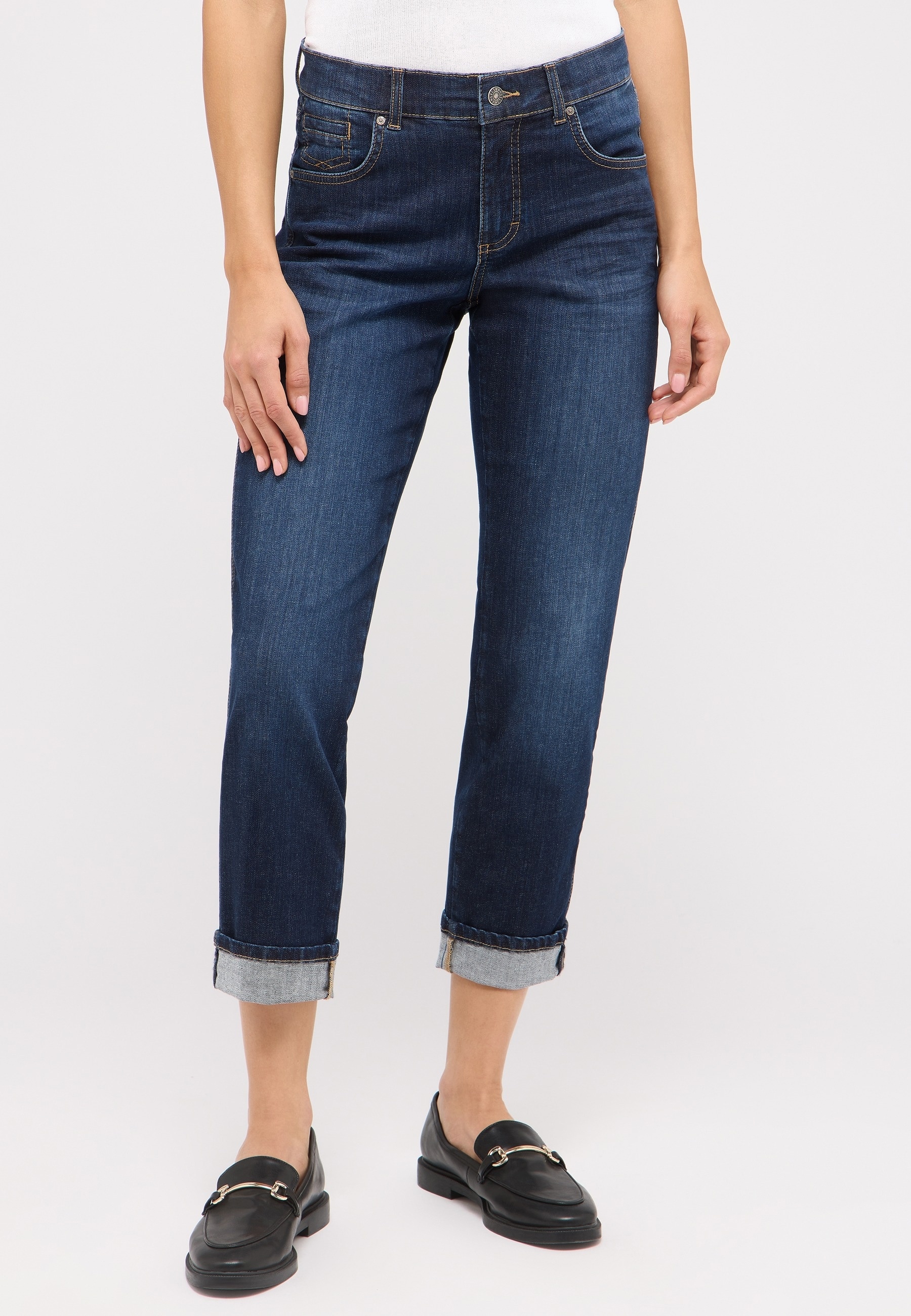 ANGELS 7/8-Jeans "DARLEEN TURN UP" bequeme Passform, 5-Pocket-Style