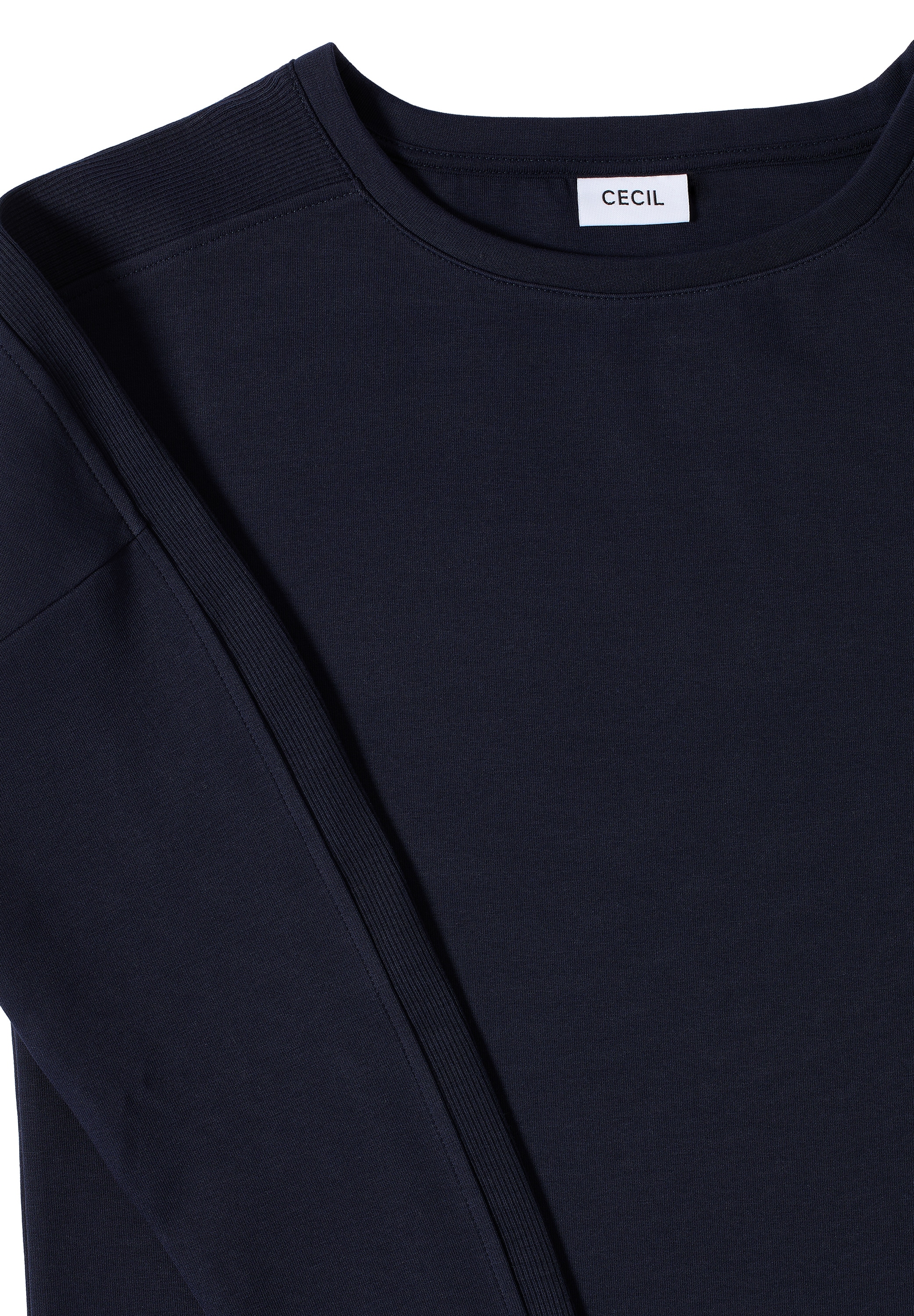 Cecil Langarmshirt, aus elastischem Materialmix