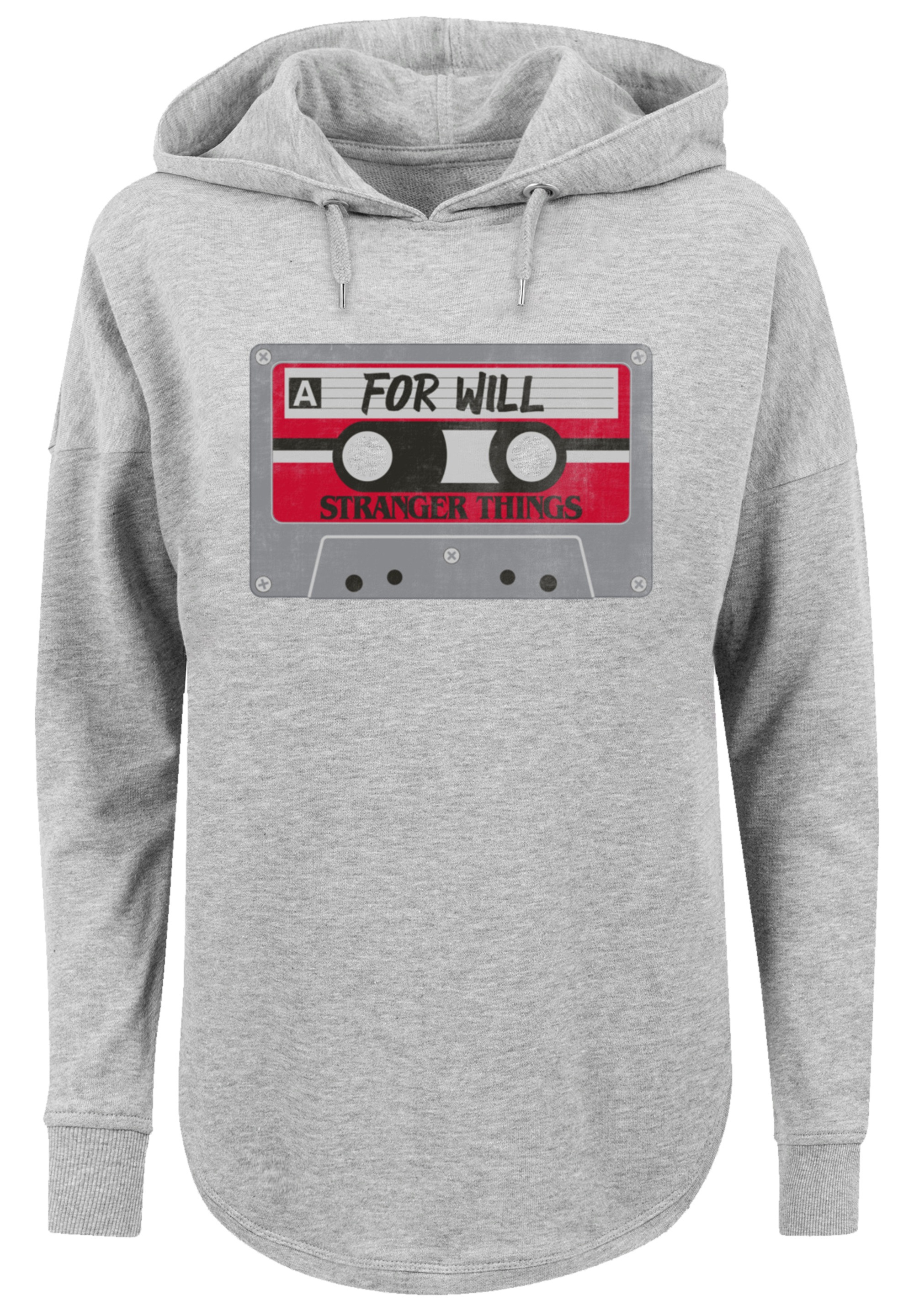 F4NT4STIC Kapuzenpullover »Stranger Things Cassette For Will Netflix«, Premium Qualität