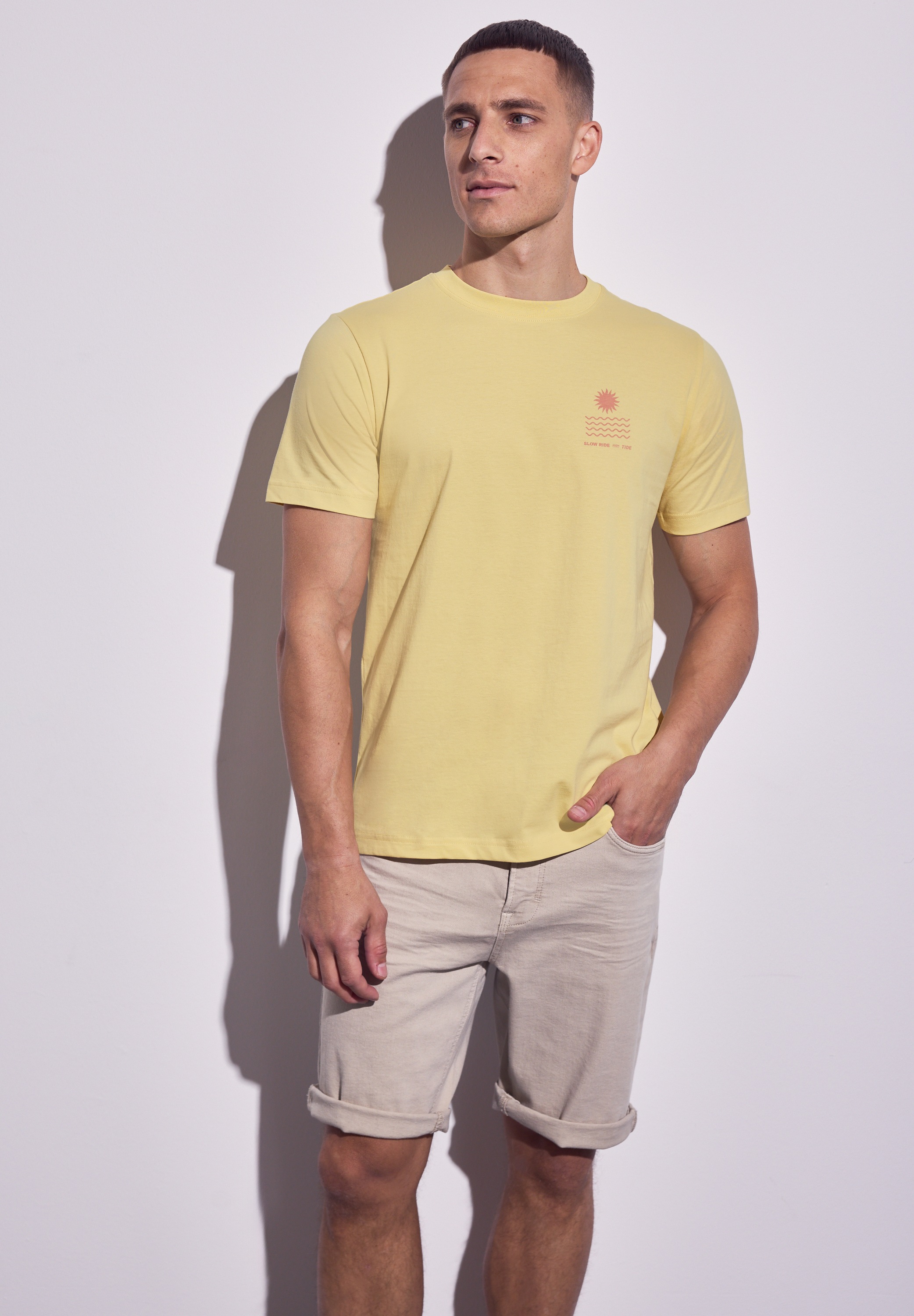 STREET ONE MEN T-Shirt mit Rundhalsausschnitt günstig online kaufen