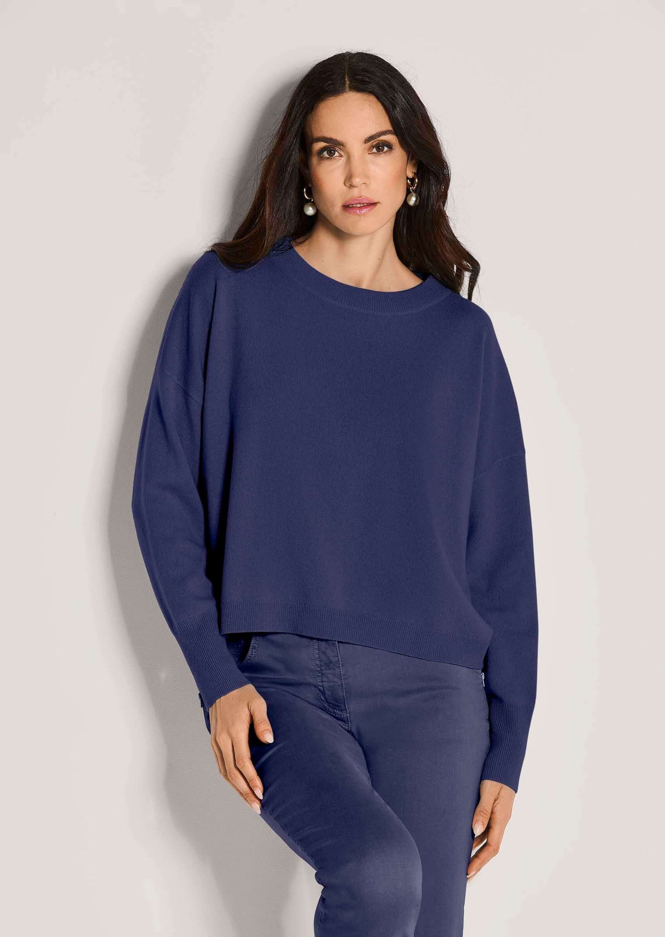 MADELEINE Longpullover »Pullover Kurzer Oversize-Pullover mit Kaschmir«