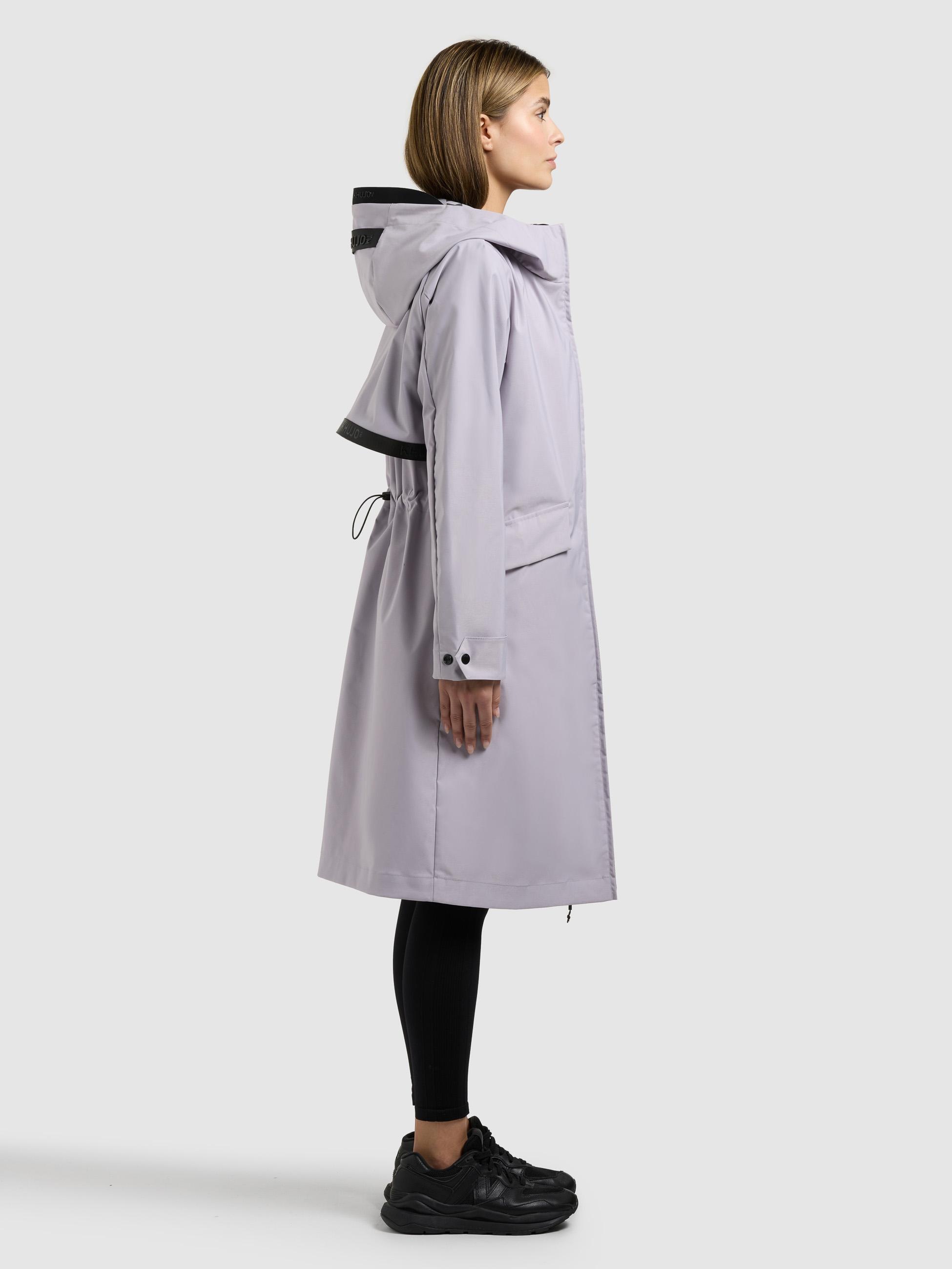 khujo Kurzmantel »Femke2« Modischer Damen Übergangsmantel mit Kapuze