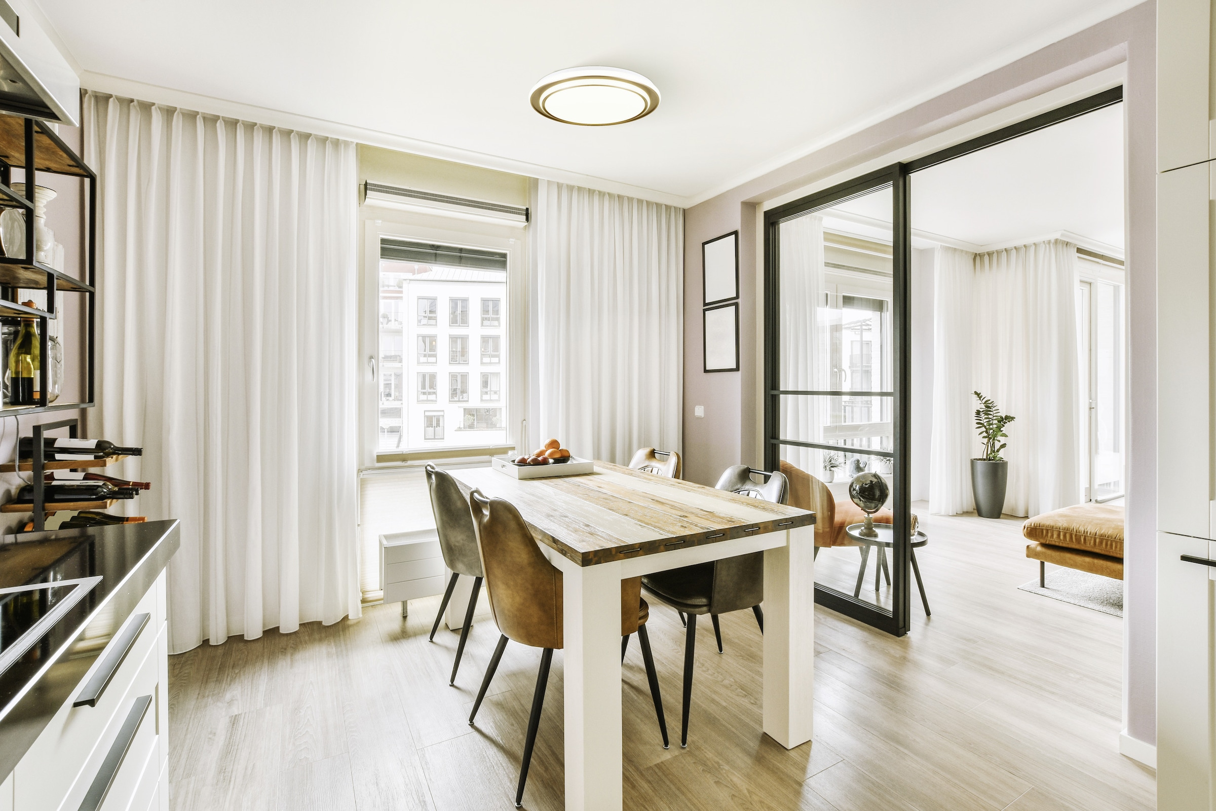 EGLO LED Deckenleuchte »MOSCHETTA Deckenlampe - Stahl - LED - 36W - IP20« LED-Modul 1 Stk. Kaltweiß | Neutralweiß | Warmweiß Wohzimmerlampe, Esszimmerlampe, Flur, Schlafzimmer, H7 x Ø49 cm