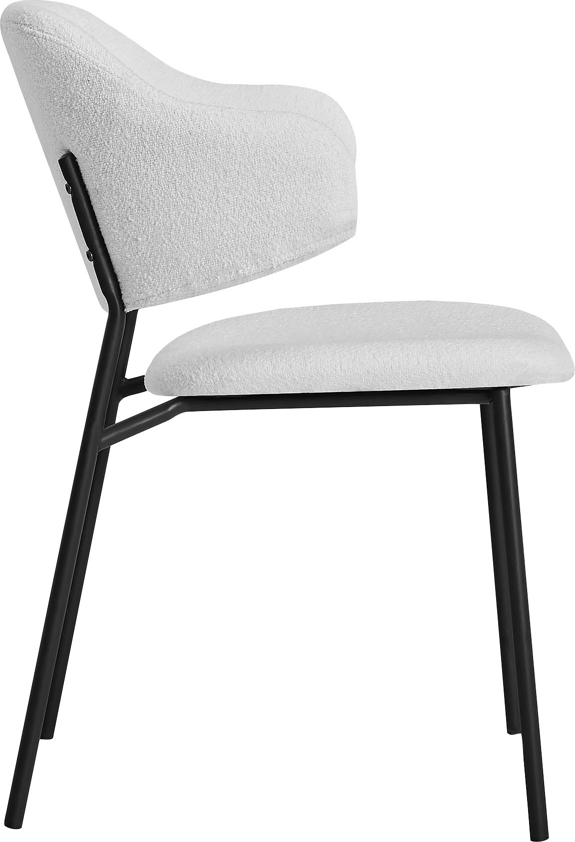 SalesFever Armlehnstuhl, (Set), 2 St., Bouclé, mit Design-Gestell und ausgestellten  Armlehnen | BAUR | Stühle