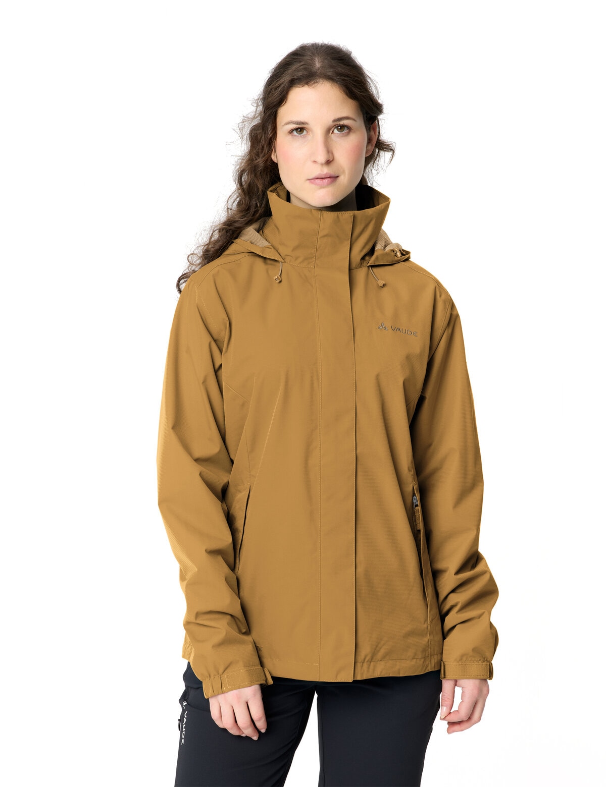 VAUDE Regenjacke "Womens Escape Light Jacket" mit Kapuze für Wandern und Trekking, atmungsaktives Material, wasserdicht