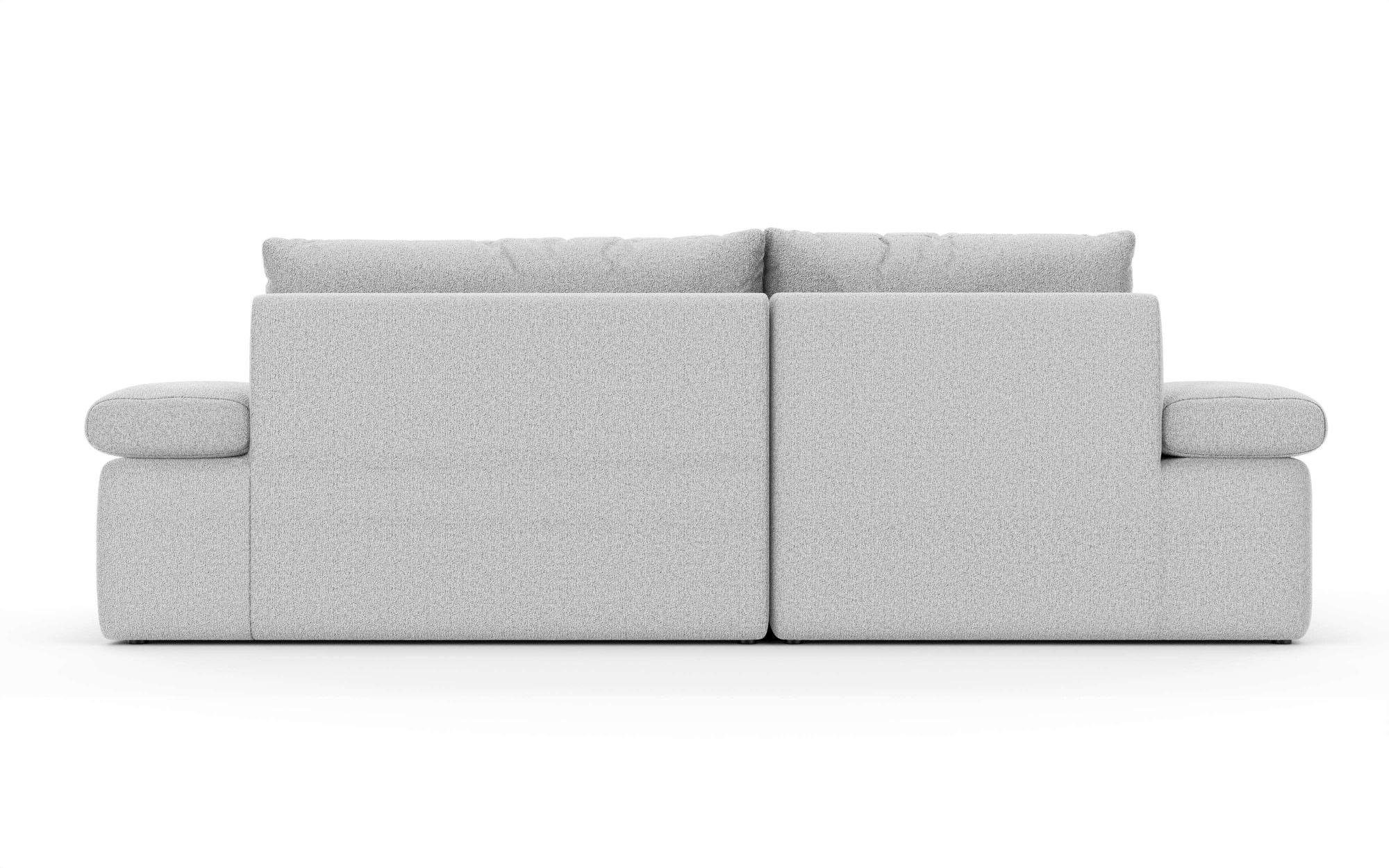 Home affaire Ecksofa »ALVERIE mit Recamiere, moderne Steppung, Maße: B/T/H 274/203/106 cm«, L-Form mit Wellenunterfederung, mit 4 Rückenkissen, pflegeleicht Stoff