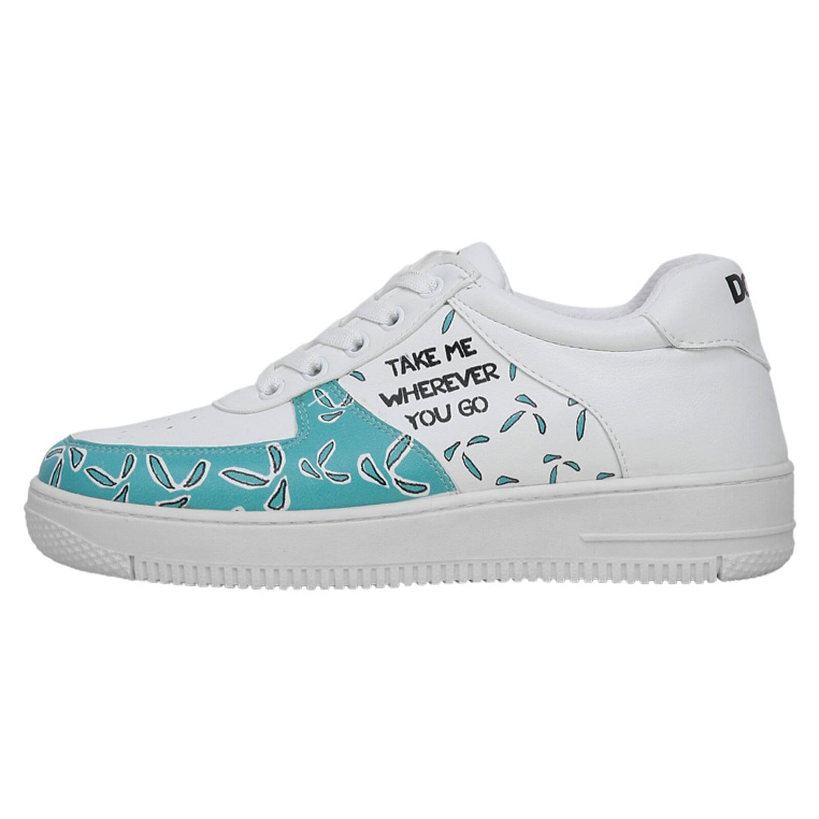 DOGO Sneaker "Dice Low-Top Sneaker Daisy Stripes Damen Sneaker, Dice Low-Top" Handgefertigt