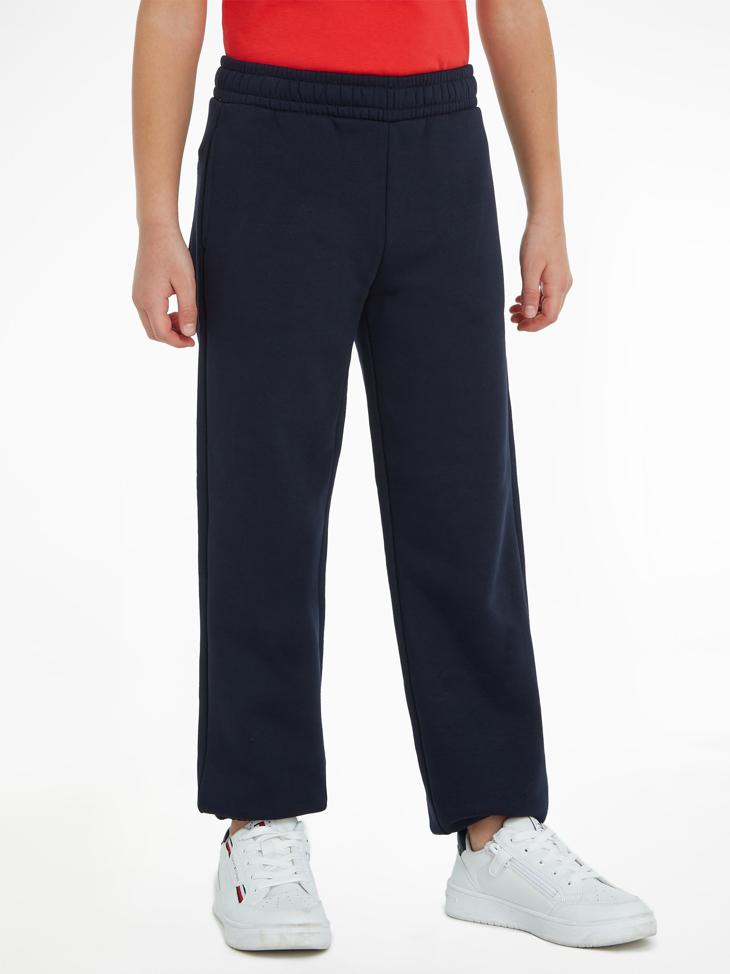 Tommy Hilfiger Sweathose »U TIMELESS FLEECE SWEATPANTS«, Baby bis 2 Jahre, Gummizug Taille & Beinabschlüsse, Eingrifftaschen