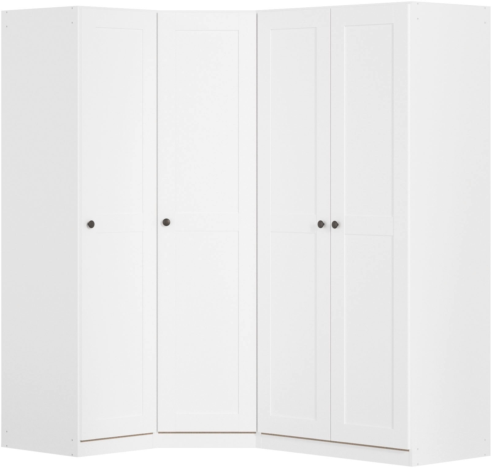OTTO home Schrank-Set "Mehrzweckschrank Aktenschrank Möbel Mietswohnung Schlafzimmer YLVA" Set, Schenkelmaß: 131x162 cm, Höhe 197 cm, 3 Stk. tlg.