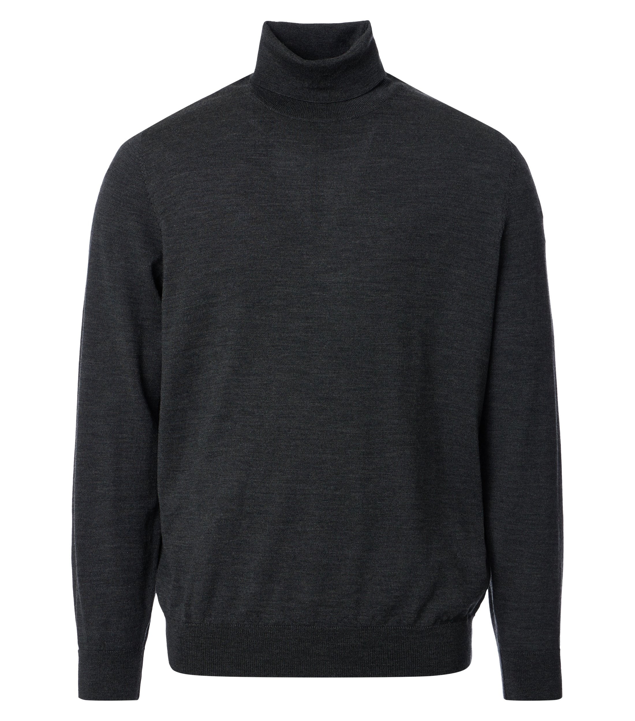 VENTI Herren Rollkragenpullover "VENTI Rollkragenpullover uni", grau, Gr. M, 100% Wolle, Pullover