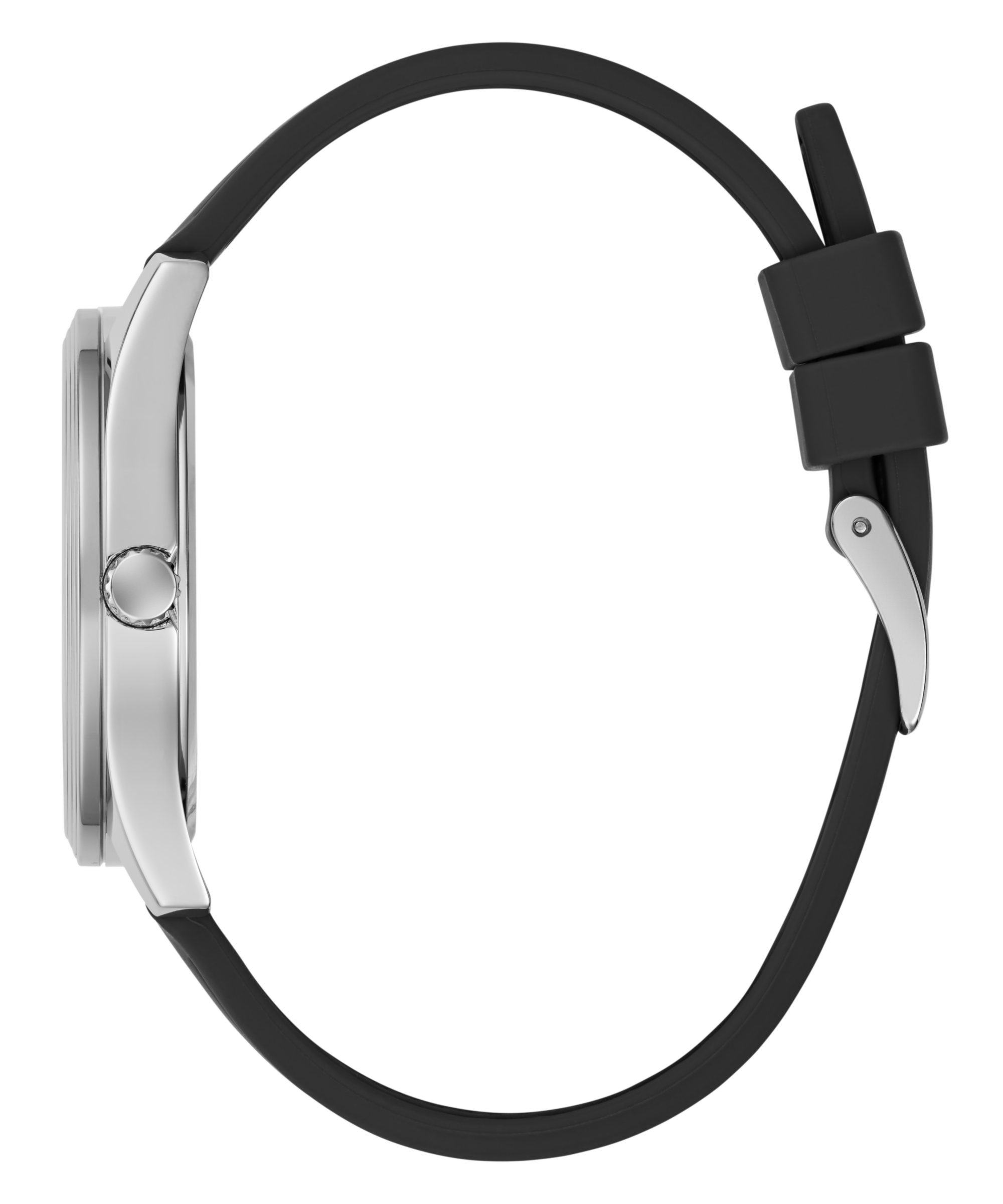 Guess »QUENTIN« Armbanduhr, Damenuhr, Herrenuhr, Silikonarmband, analog