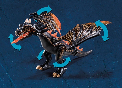 Playmobil® Konstruktions-Spielset »Novelmore Drachenattacke (70904), Novelmore«, (46 St.), Made in Germany