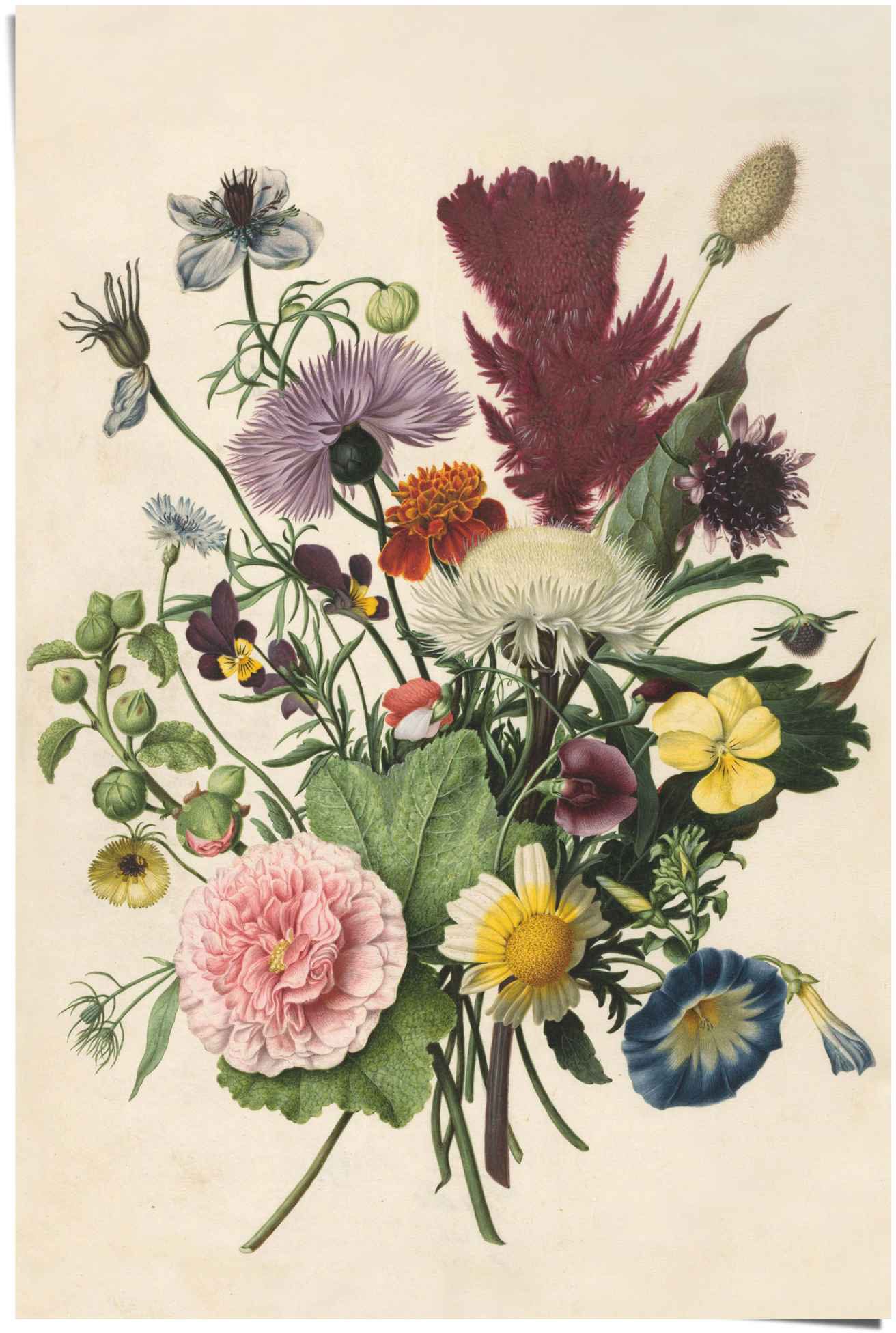 Reinders Poster "Blumenstrauß Stilleben - Blumen - Rijksmuseum" 1 Stk. tlg. günstig online kaufen