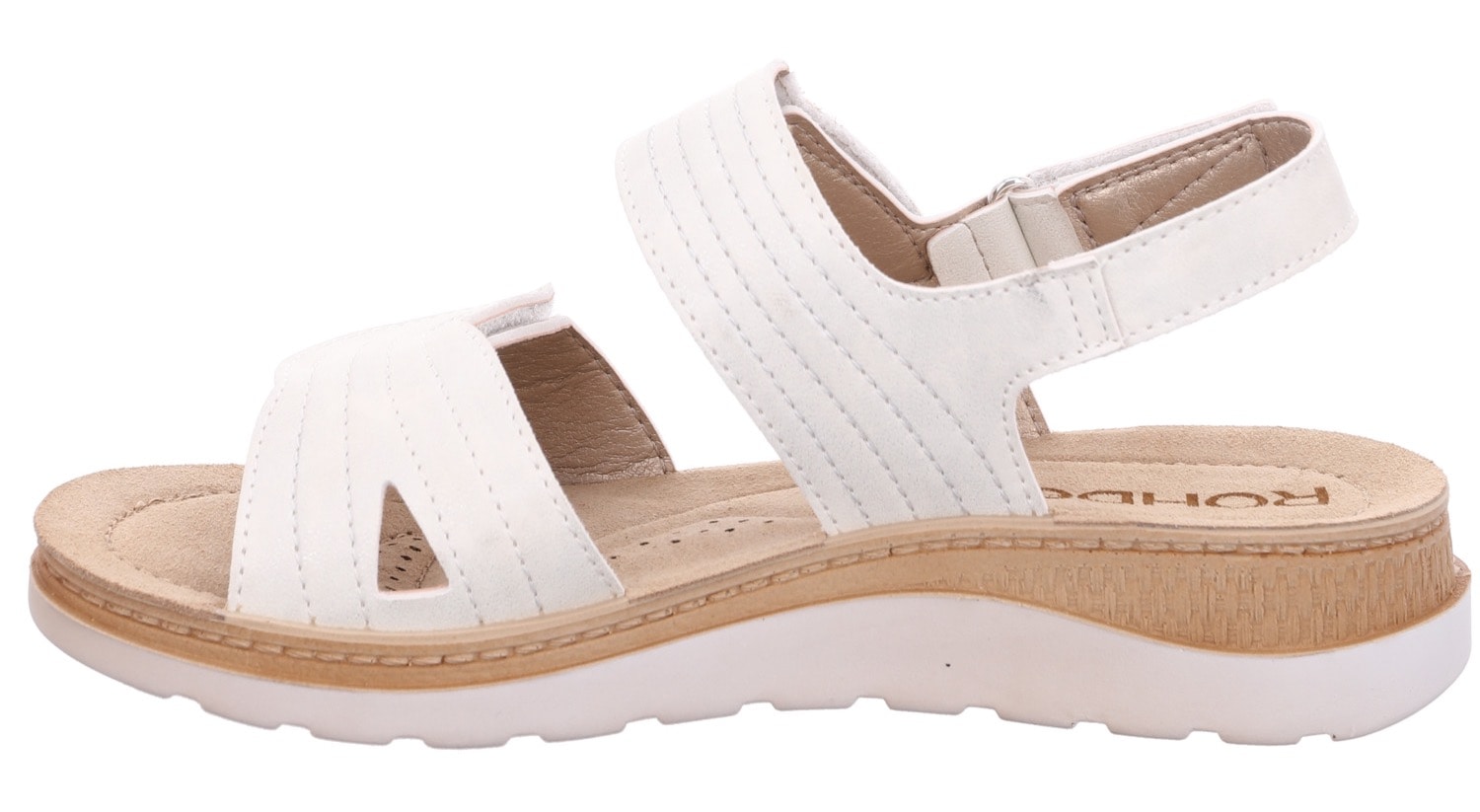 Rohde Riemchensandale »BAVIERA«, Sommerschuh, Klettschuh, Sandale, Keilabsatz, mit Softfußbett