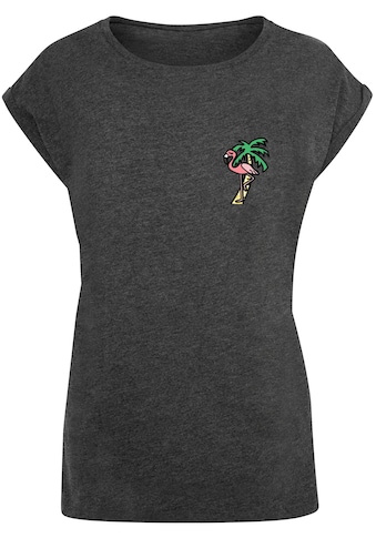 MisterTee T-Shirt »MisterTee Damen Ladies Flamingo Extended Shoulder Tee«, (1 tlg.)