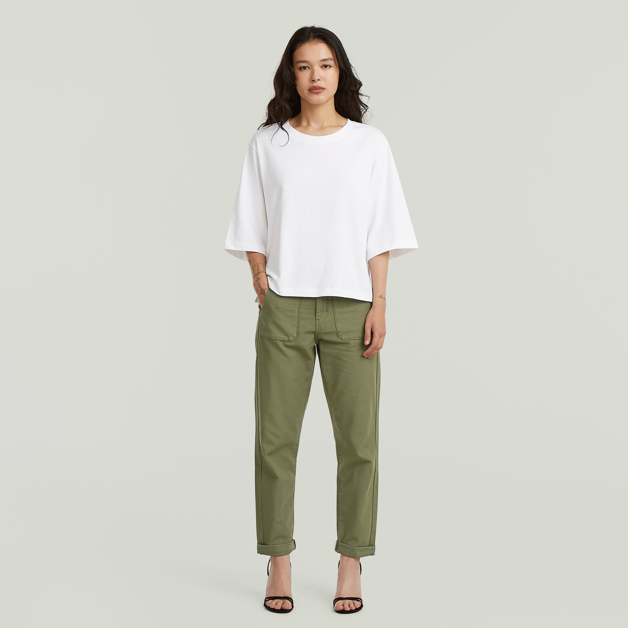 G-STAR Boyfriend-Hose »Regular Track O5P Fatigue«  mit niedrigem Bund, Relaxed Fit