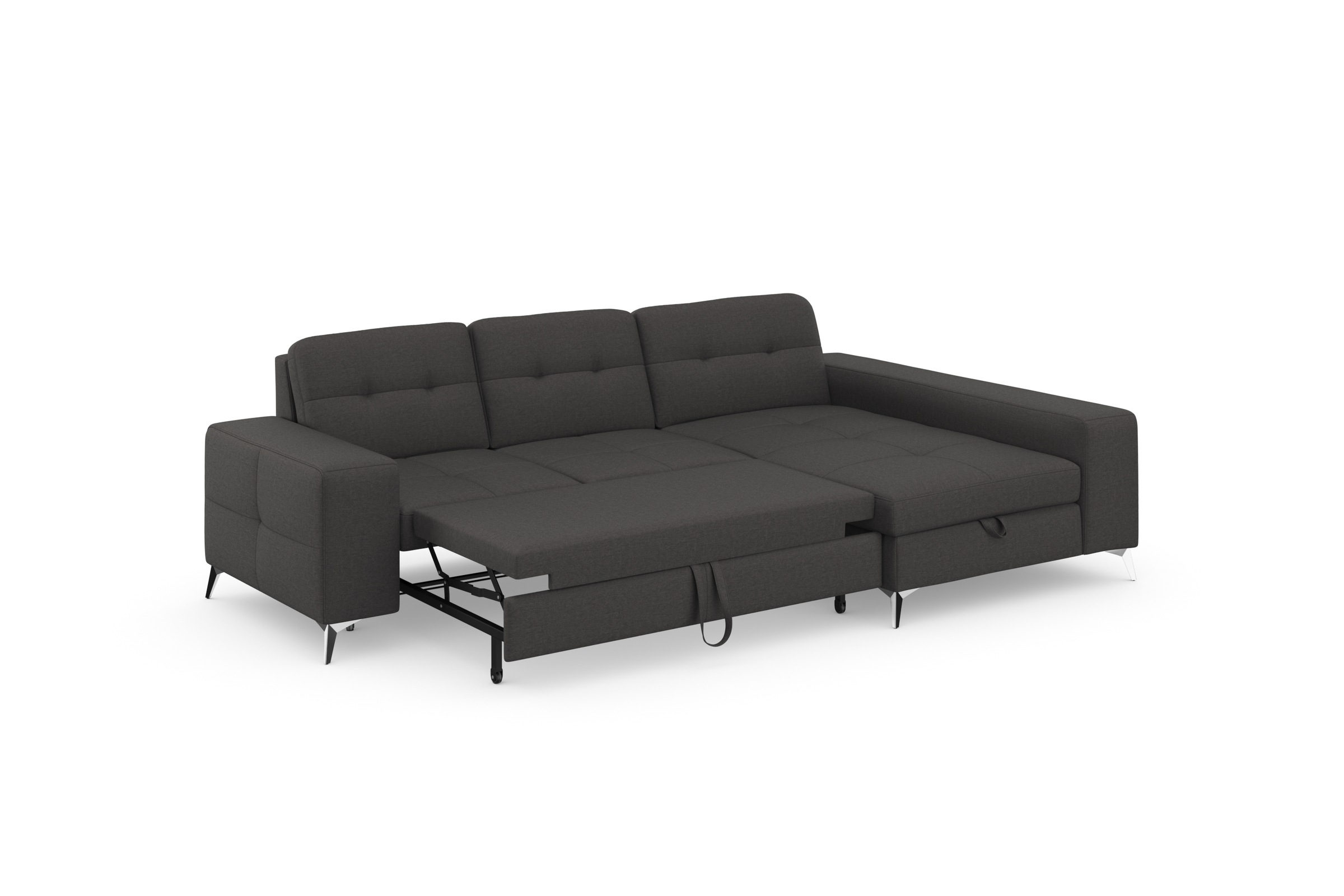 sit&more Ecksofa »Baviene L-Form«, inklusive Sitztiefenverstellung und Federkern, wahlweise Bettfunktion