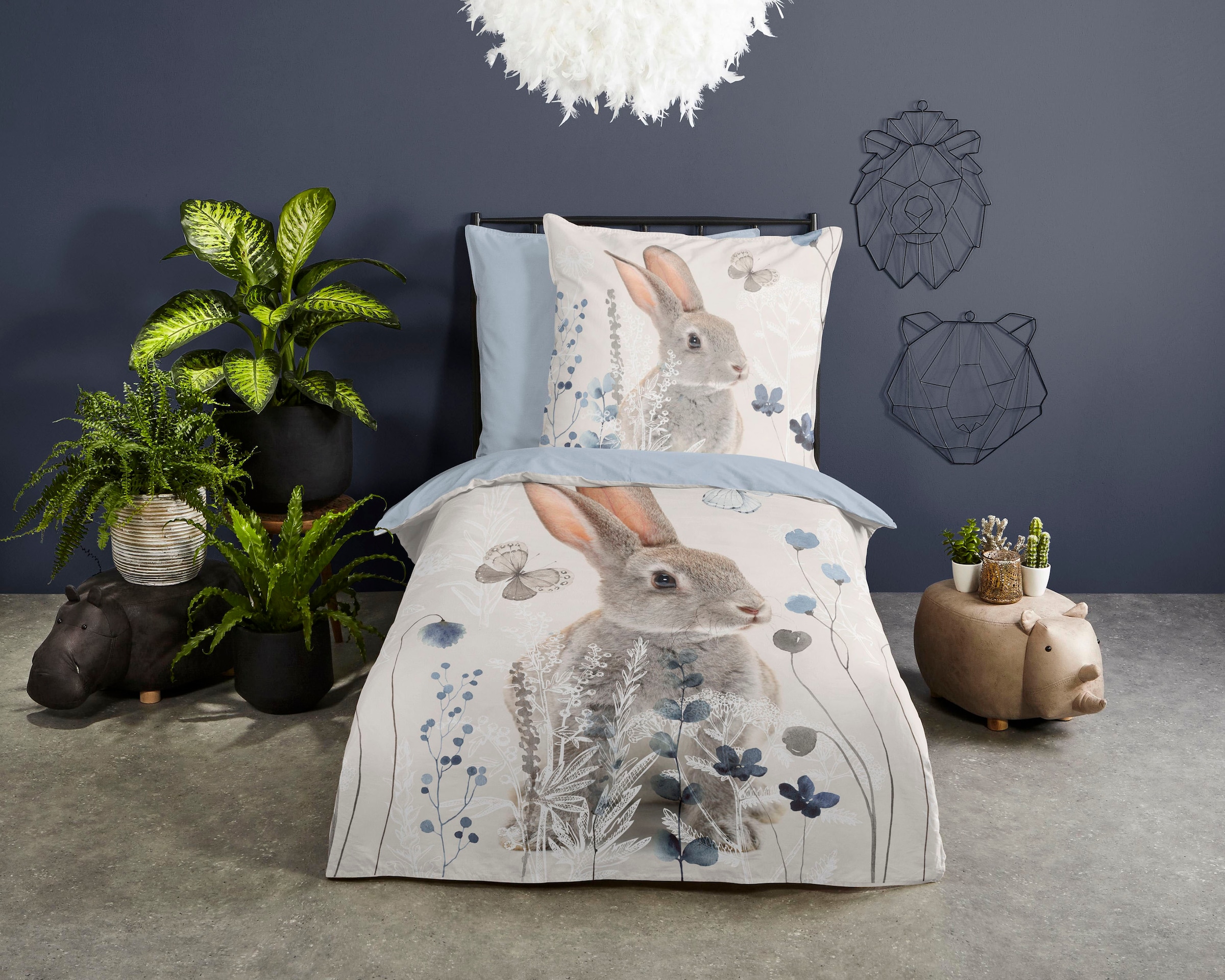 good morning Kinderbettwäsche "Ravi" 2 Stk. tlg. 100% Baumwolle, 135x200, R günstig online kaufen