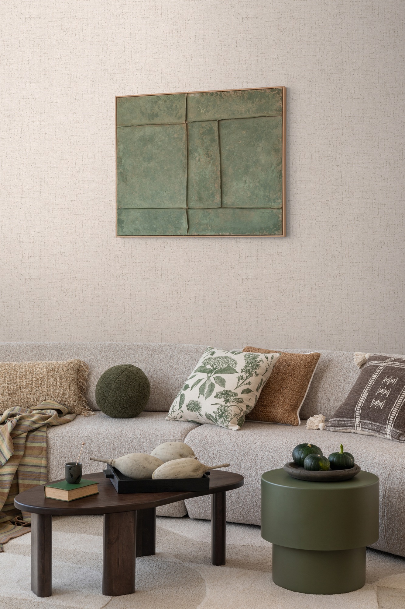 CosmoLiving by Cosmopolitan Vliestapete »Natural Texture – Struktur-Unitapete« matt strukturiert Zeitlose Vliestapete in natürlicher Leinenoptik