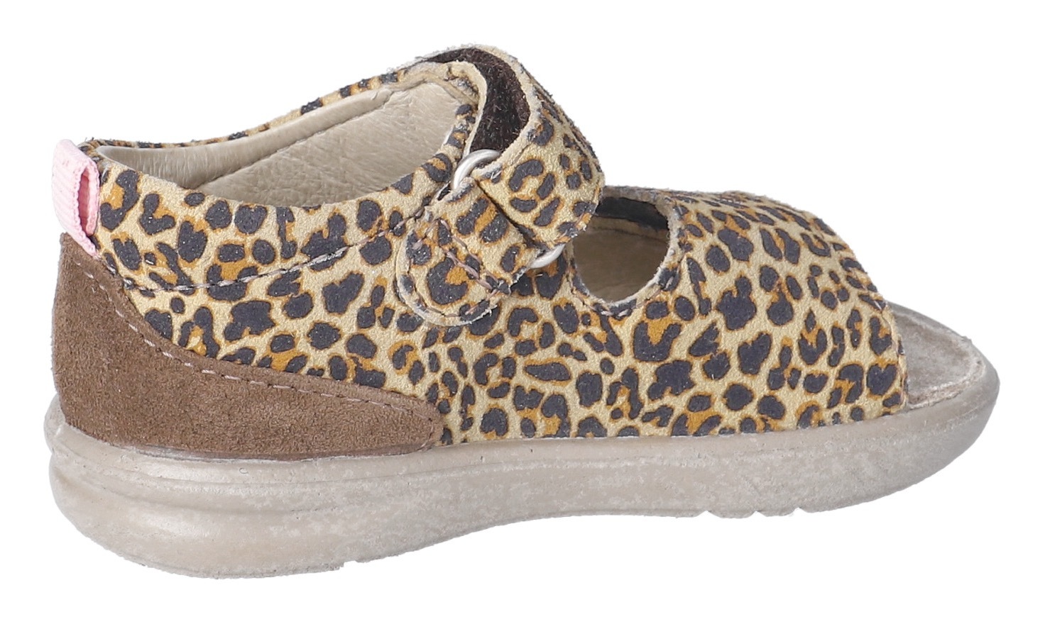 PEPINO by RICOSTA Lauflernschuh »Banu WMS: mittel«, Sandalette mit Klett und Animal Print, Größenschablone zum Download