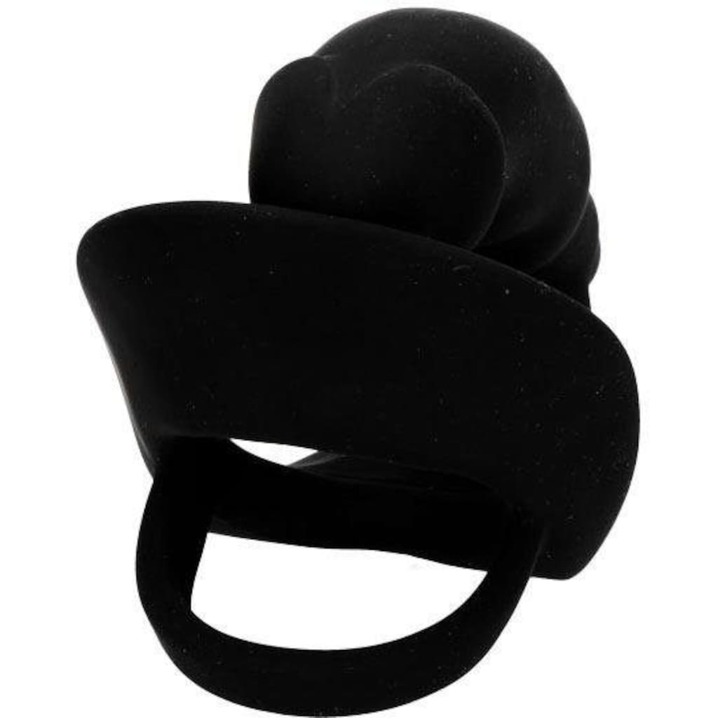 BLACK VELVETS Penisring »BV Ring + Vibro-Analplug«